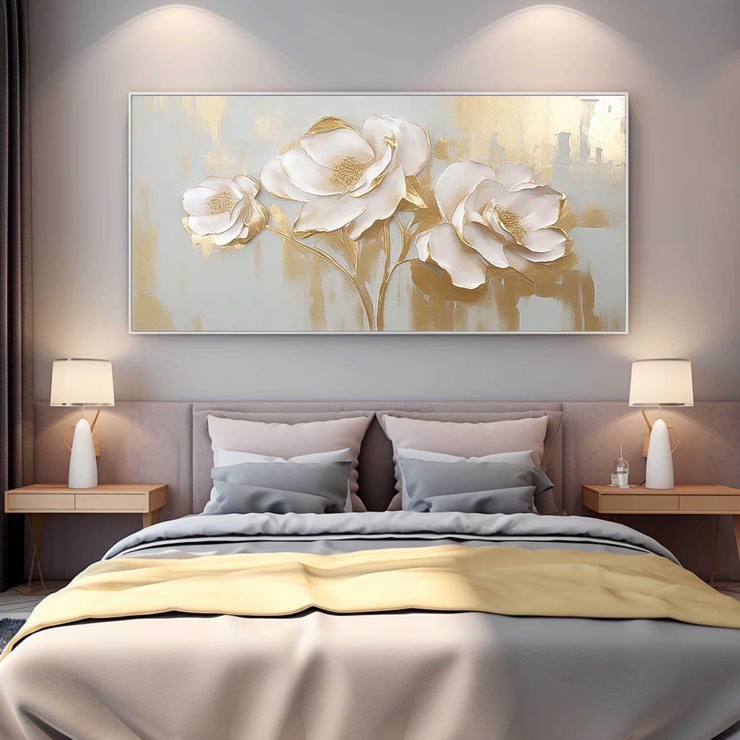Wall Art Impasto Flower Dynamic Painterly