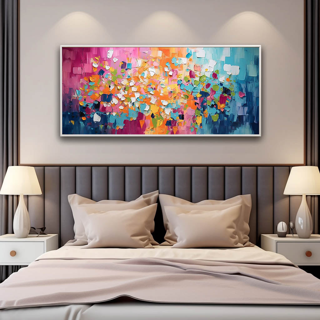 Wall Art Vibrant Abstract Cheerful Painterly