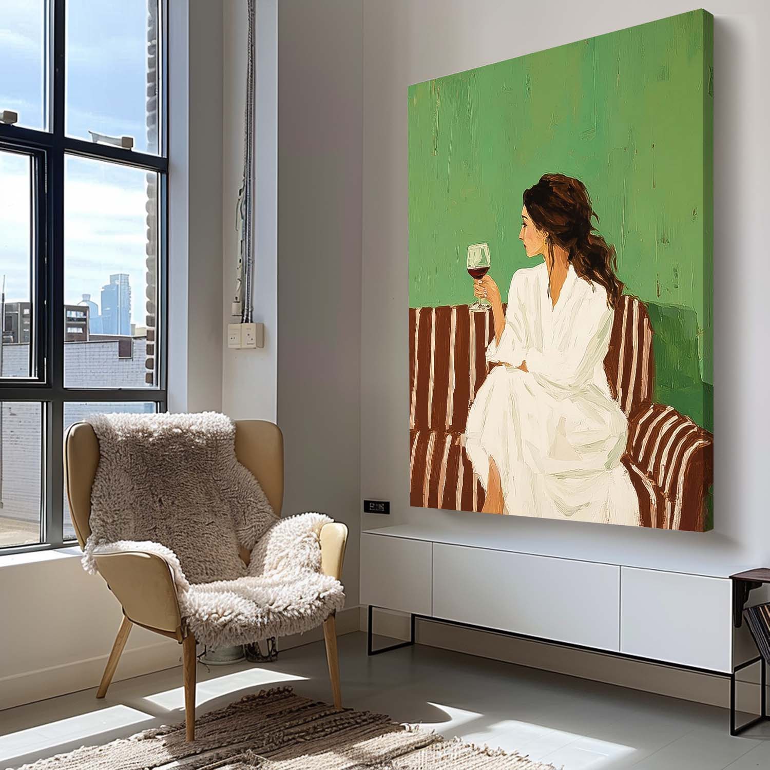Wall Art People Sophisticated Serene Interior