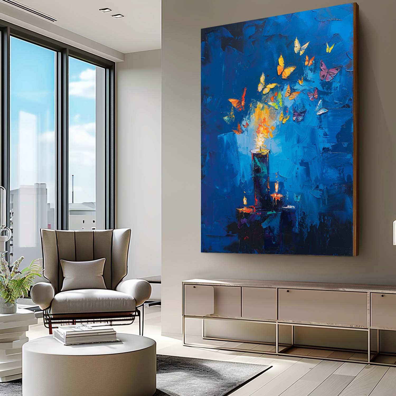 Wall Art Abstract Butterflies Magical Enchanting