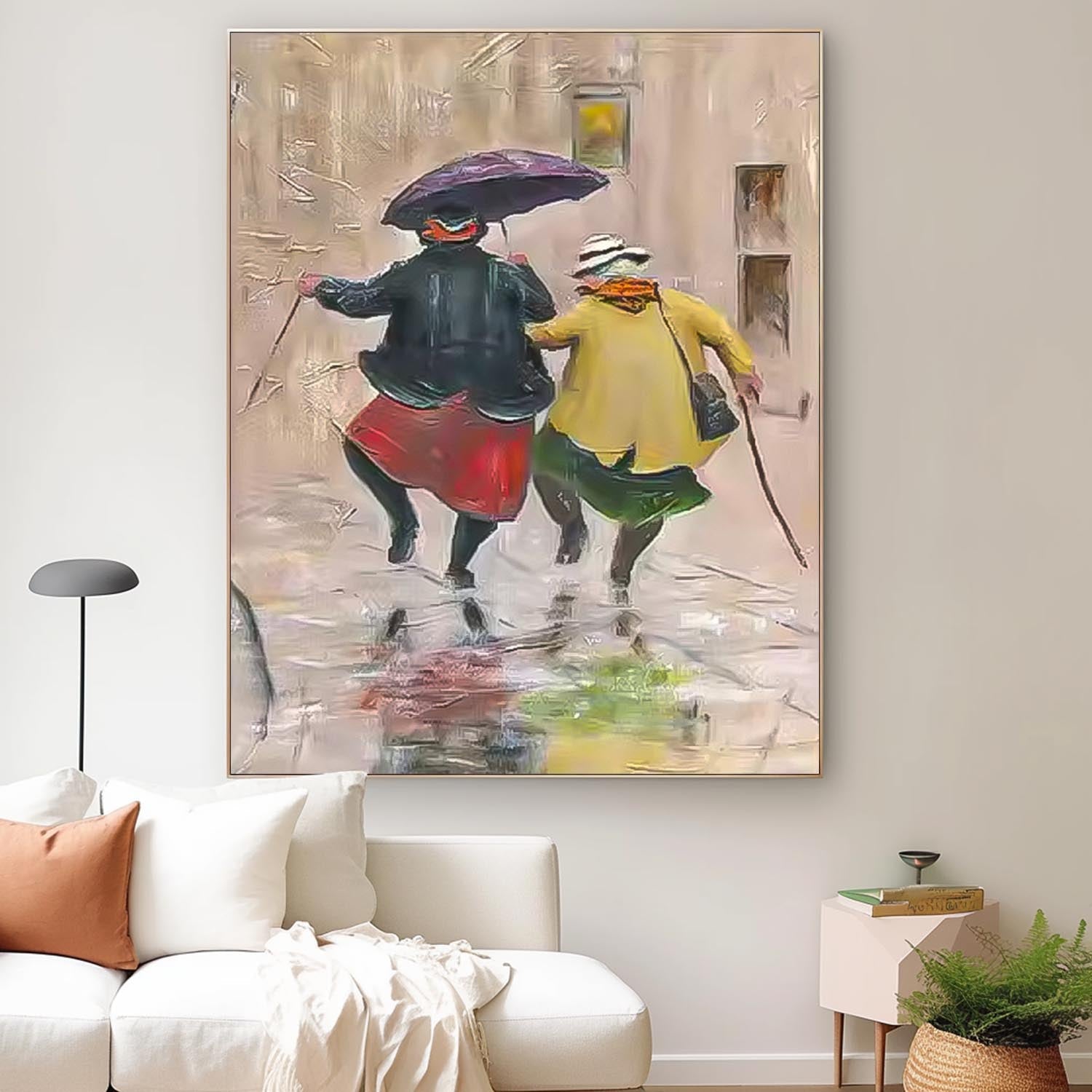 Wall Art Figurative Street Elegant Warm