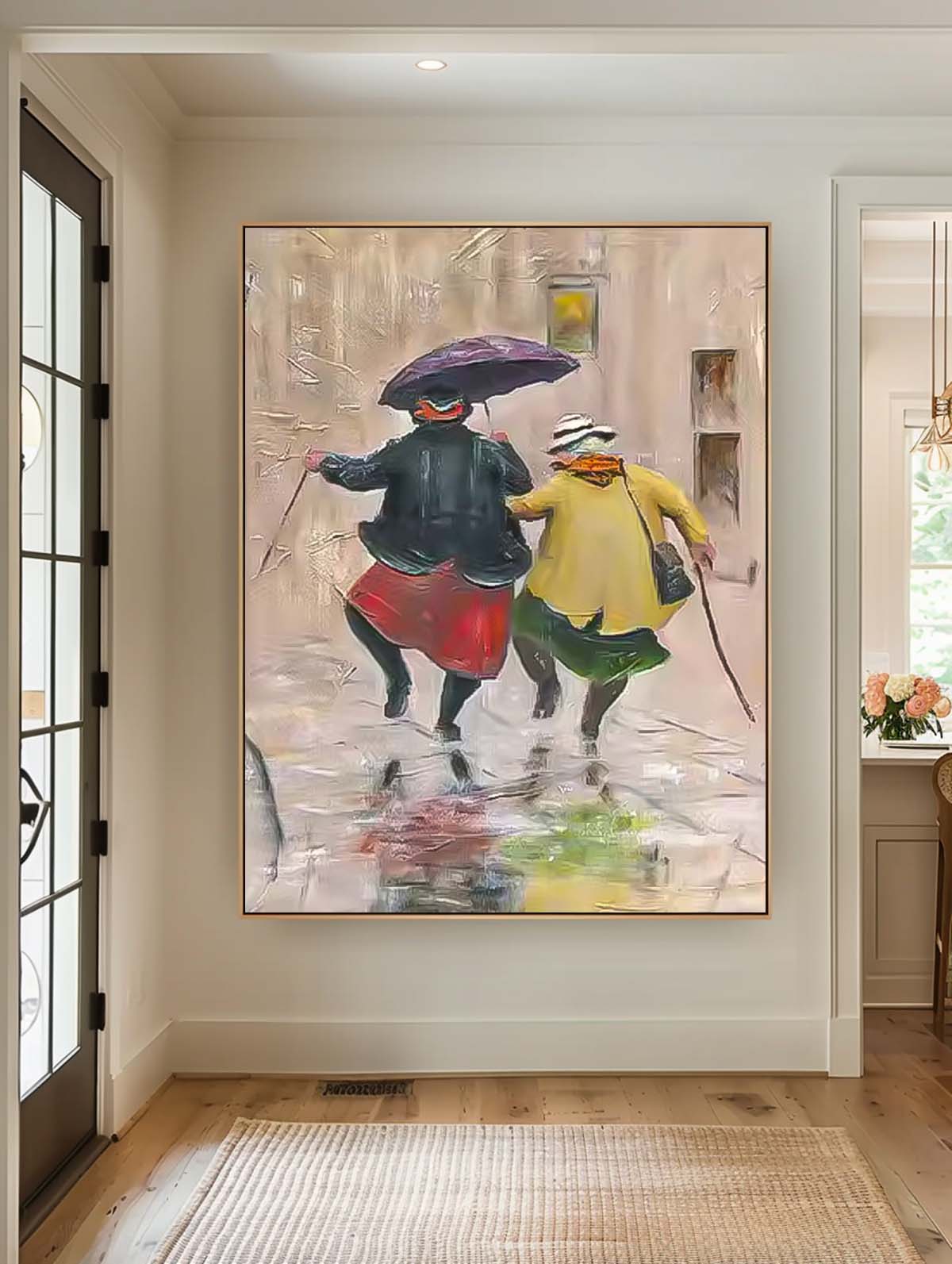 Wall Art Figurative Street Elegant Warm