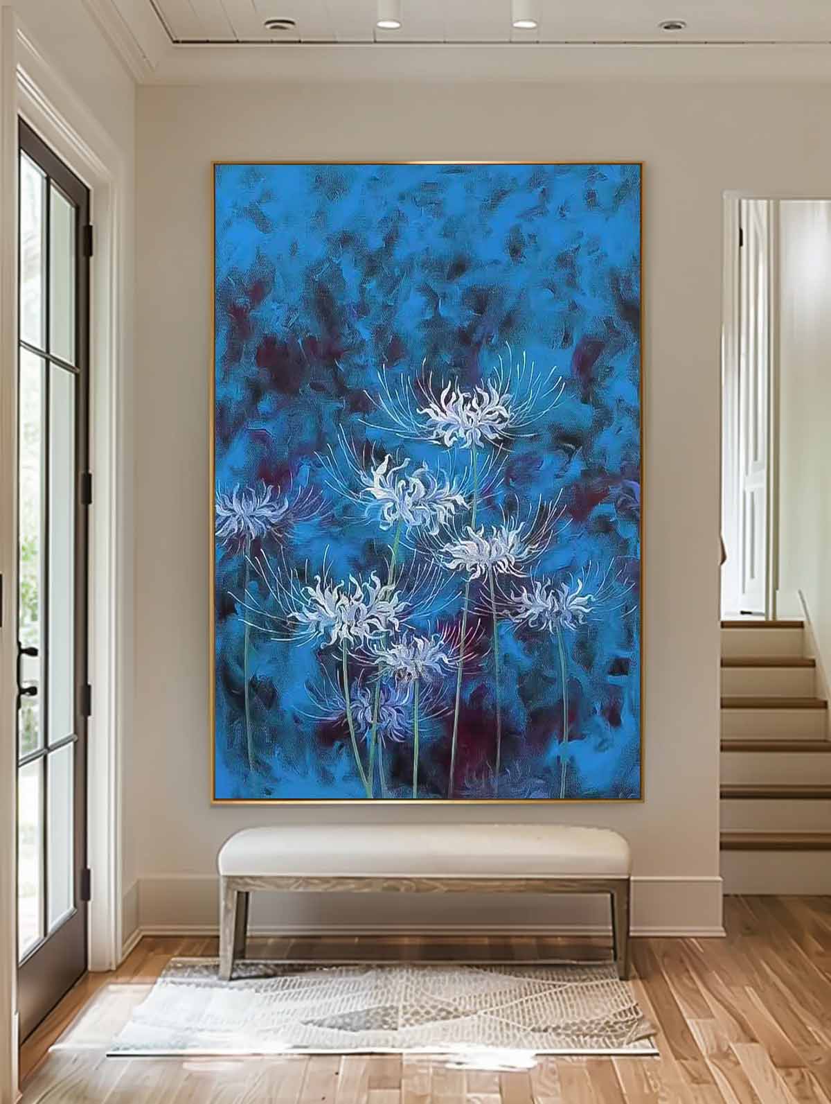 Wall Art Impasto Flower Impressionist Serene