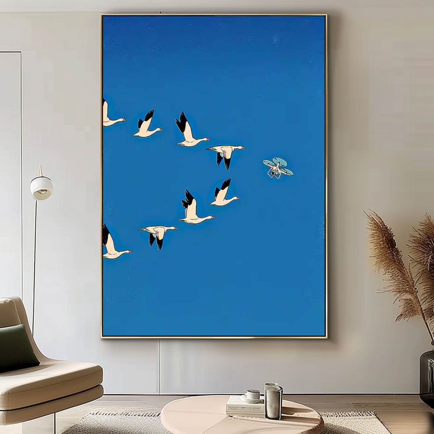 Wall Art Minimalist Serene Calm Neutral Pop