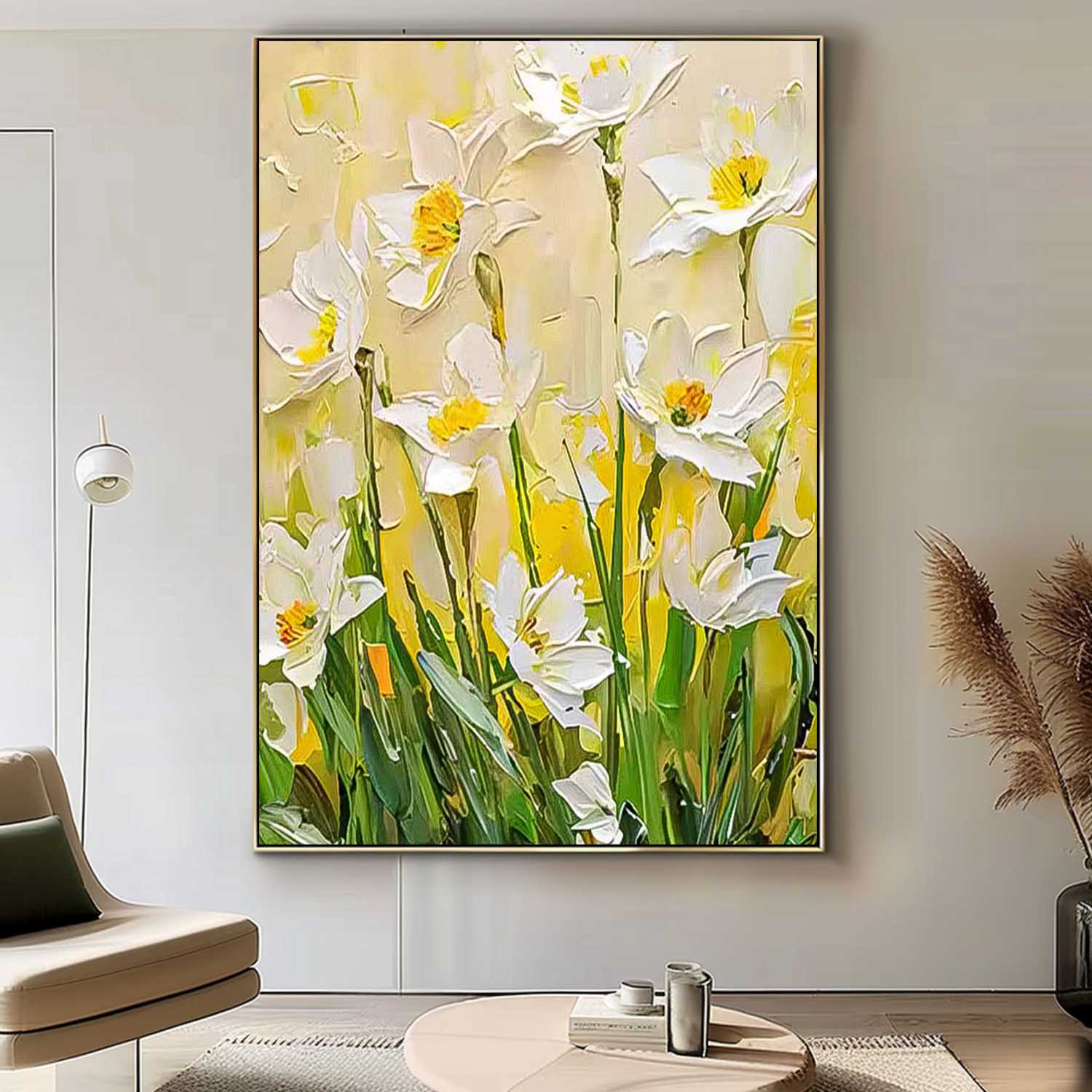 Wall Art Impressionist Flower Vibrant Cheerful