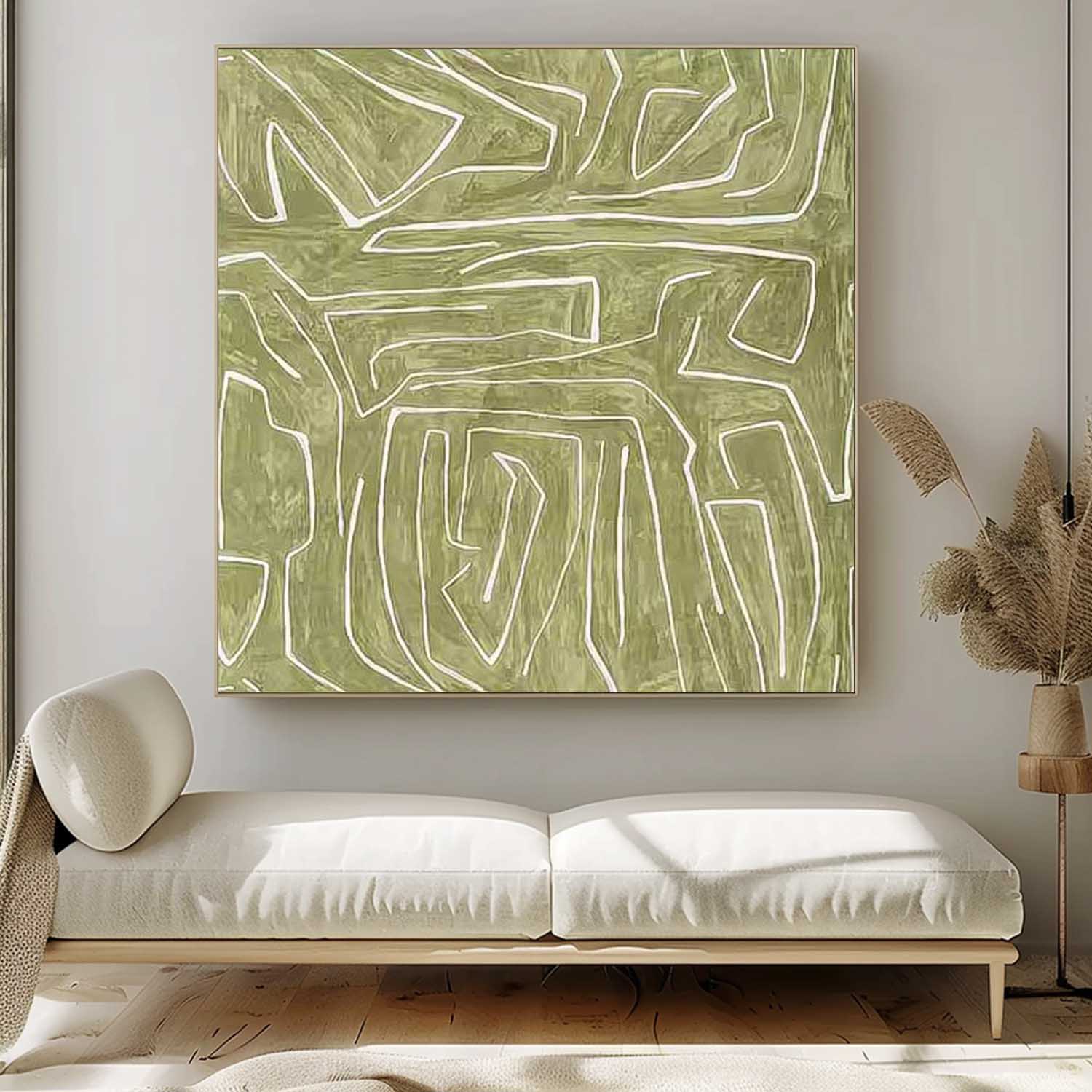 Wall Art Minimalist Geometric Abstract Wabi-Sabi