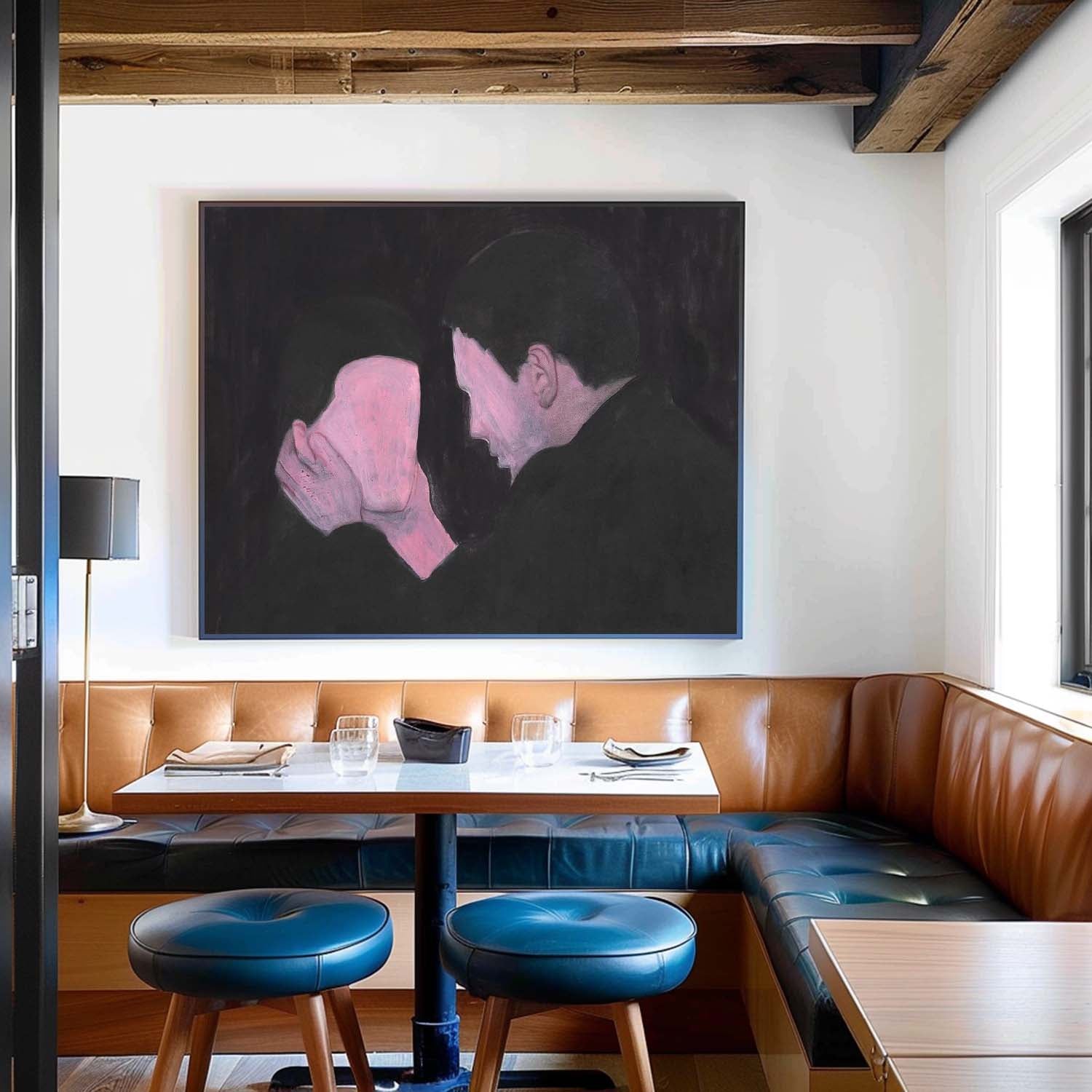 Expressionist Intimacy Painting Moody