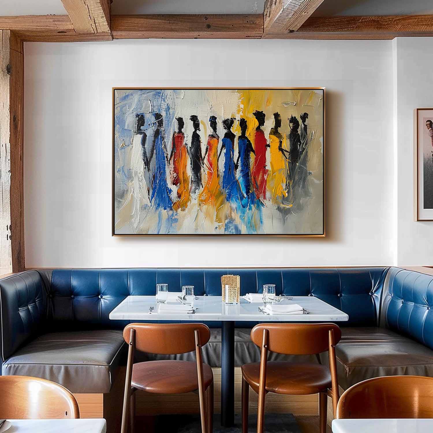 Wall Art Figurative Group Contemporary Painterly