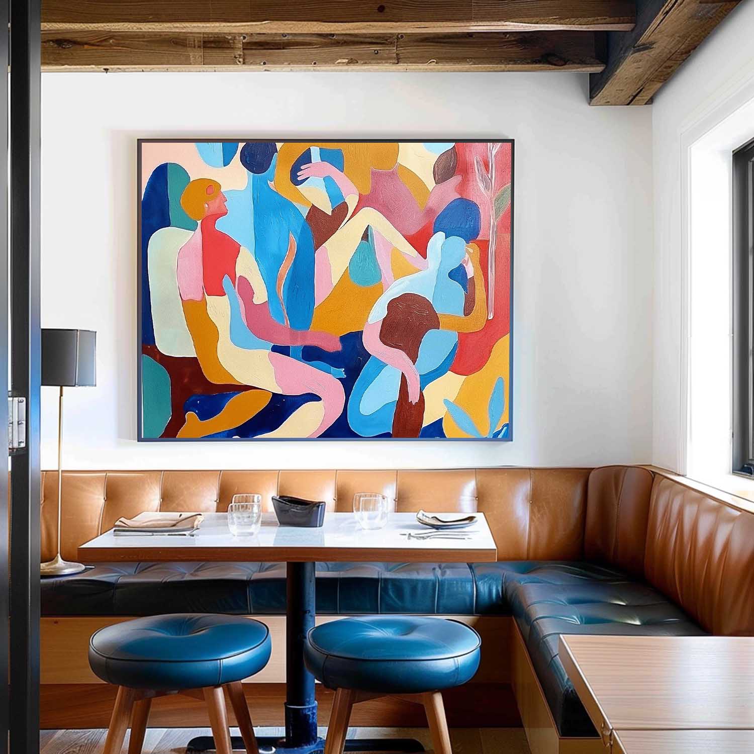 Wall Art Cubist Abstract Figurative Joyful