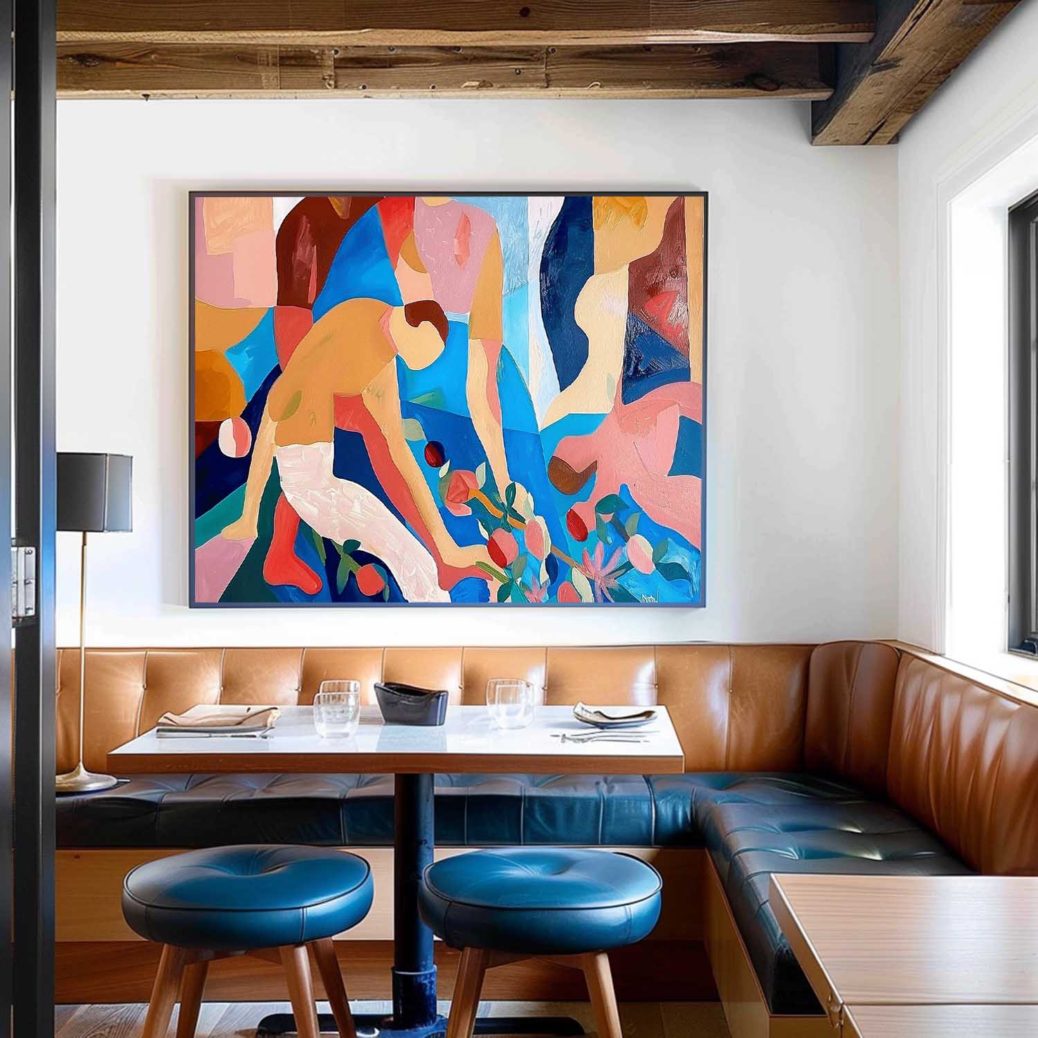Wall Art Vibrant Abstract Geometric Atmosphere