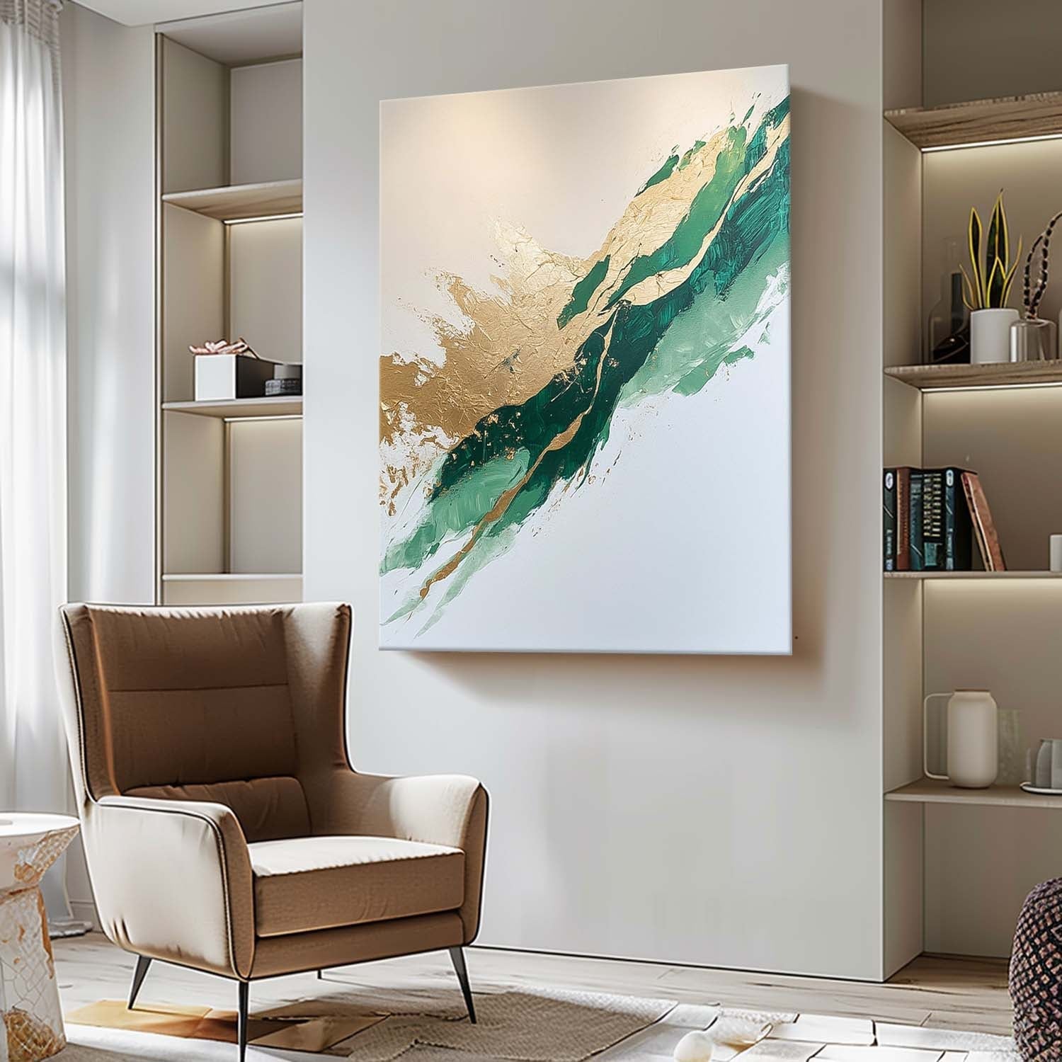 Abstract Canvas Art AB594 - Neutralighting