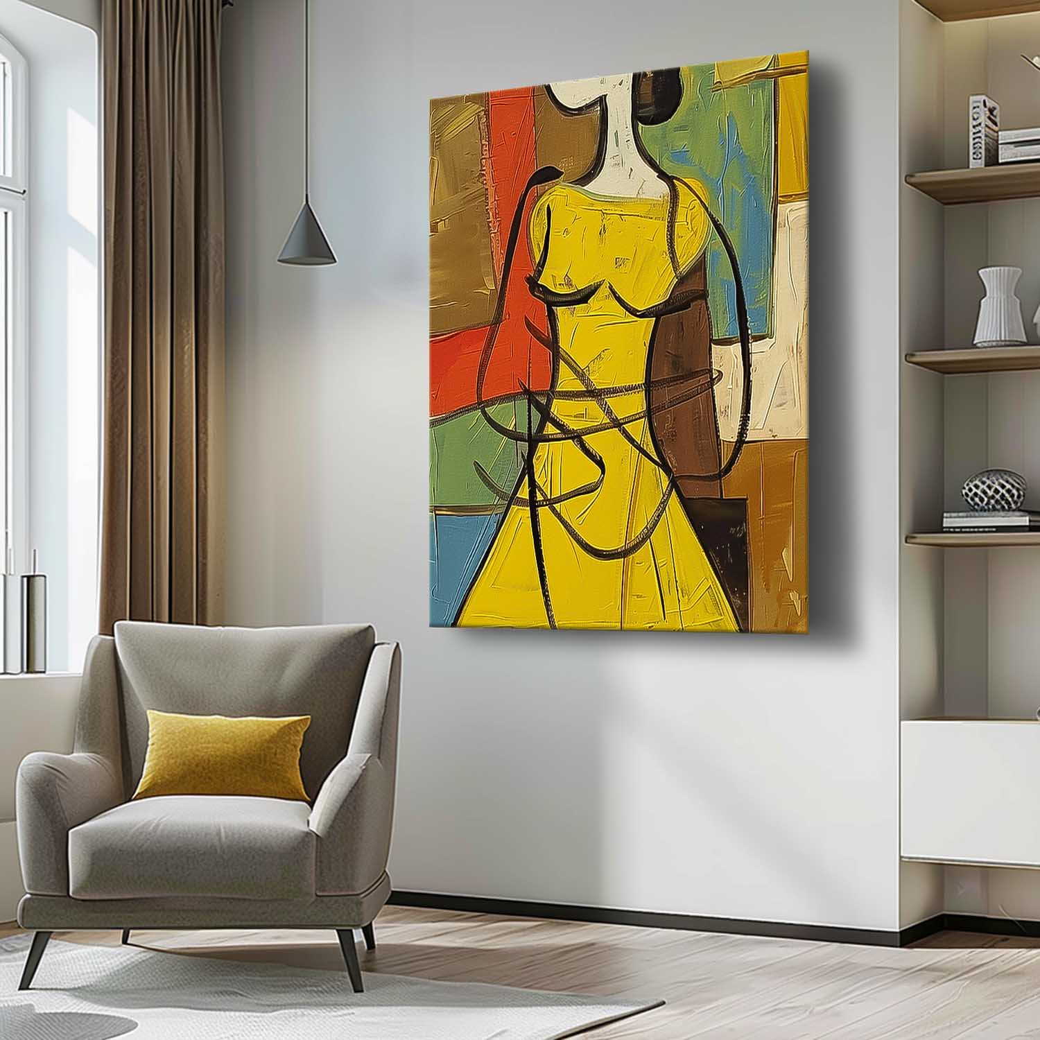 Wall Art Cheerful Lively People Painterly