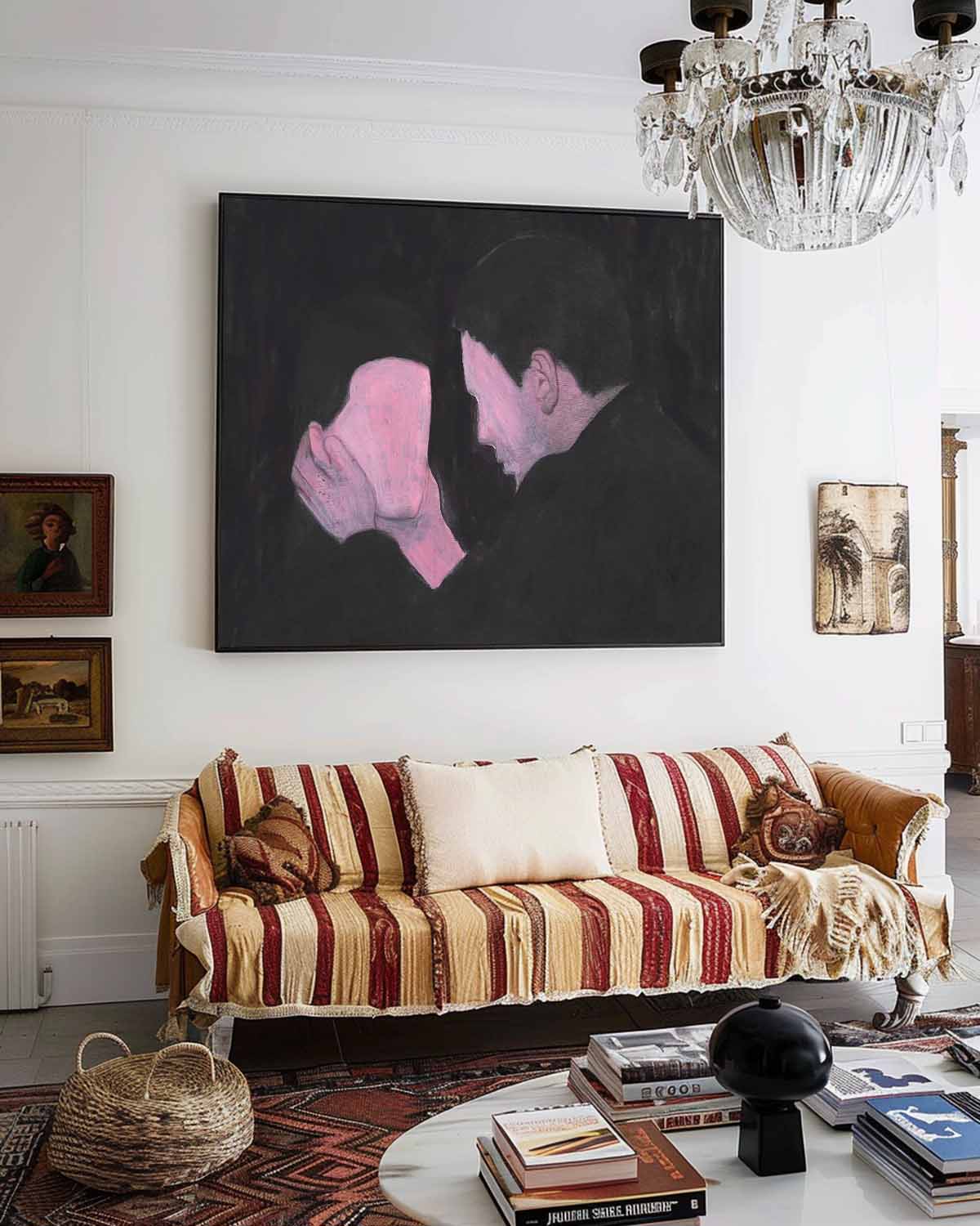 Expressionist Intimacy Painting Moody