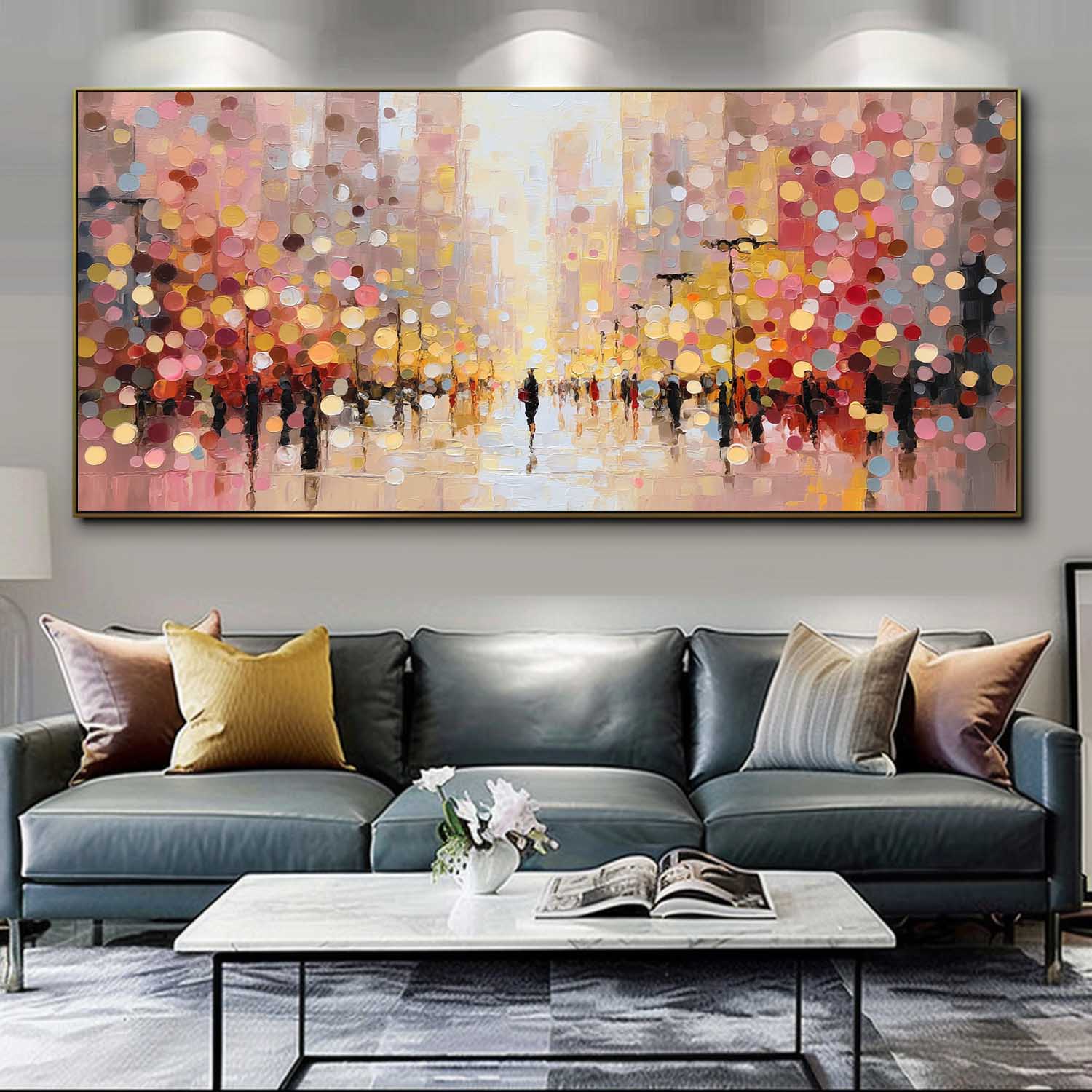Wall Art People Dreamy Romantic Night City