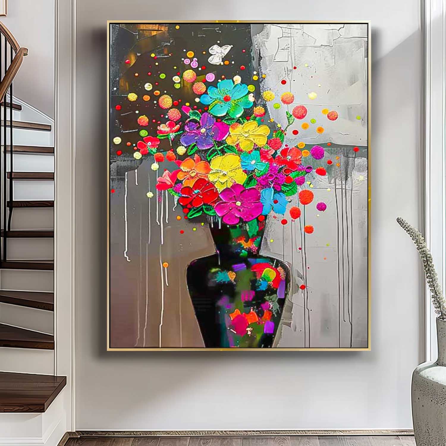 Wall Art Elegant Flower Artistic Abstract