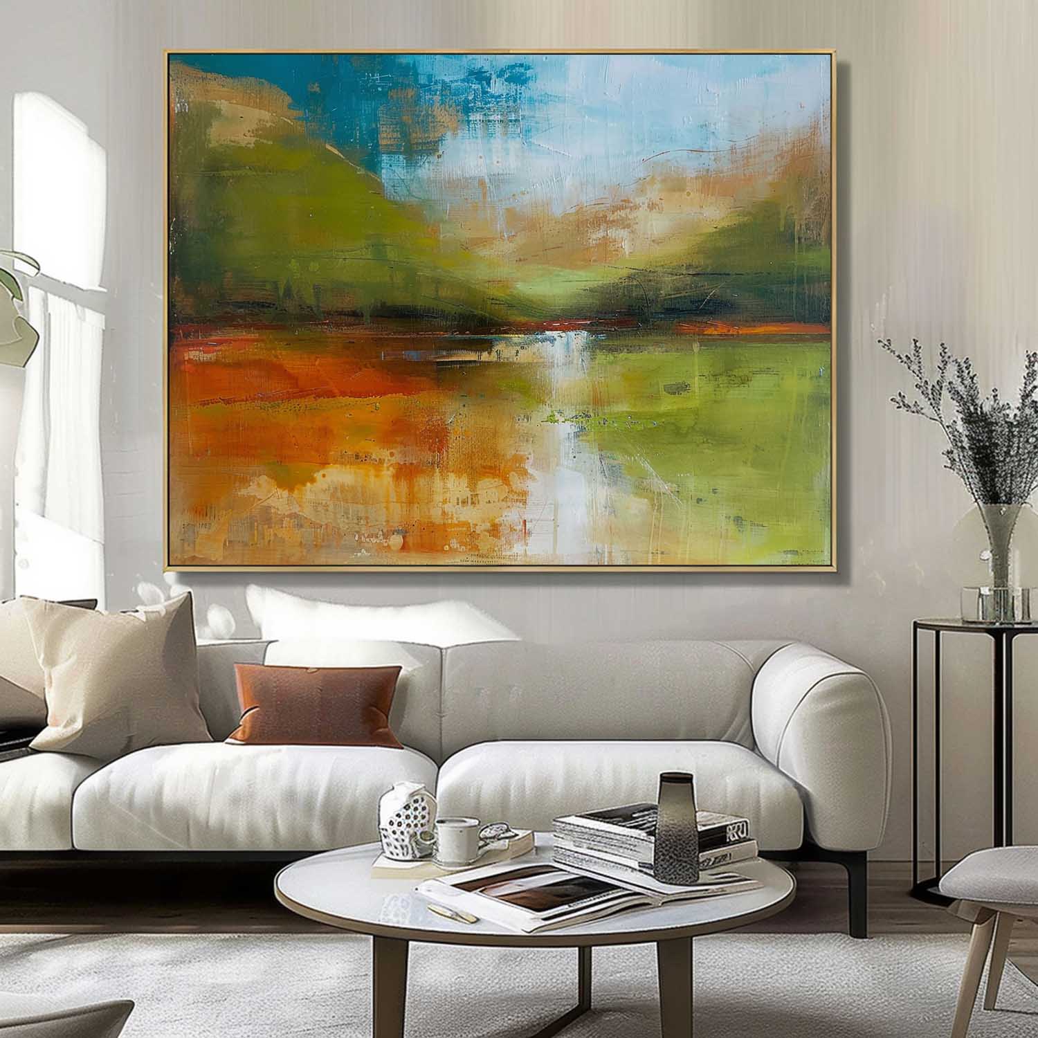 Wall Art Abstract Scandinavian Healing Natural Landscape