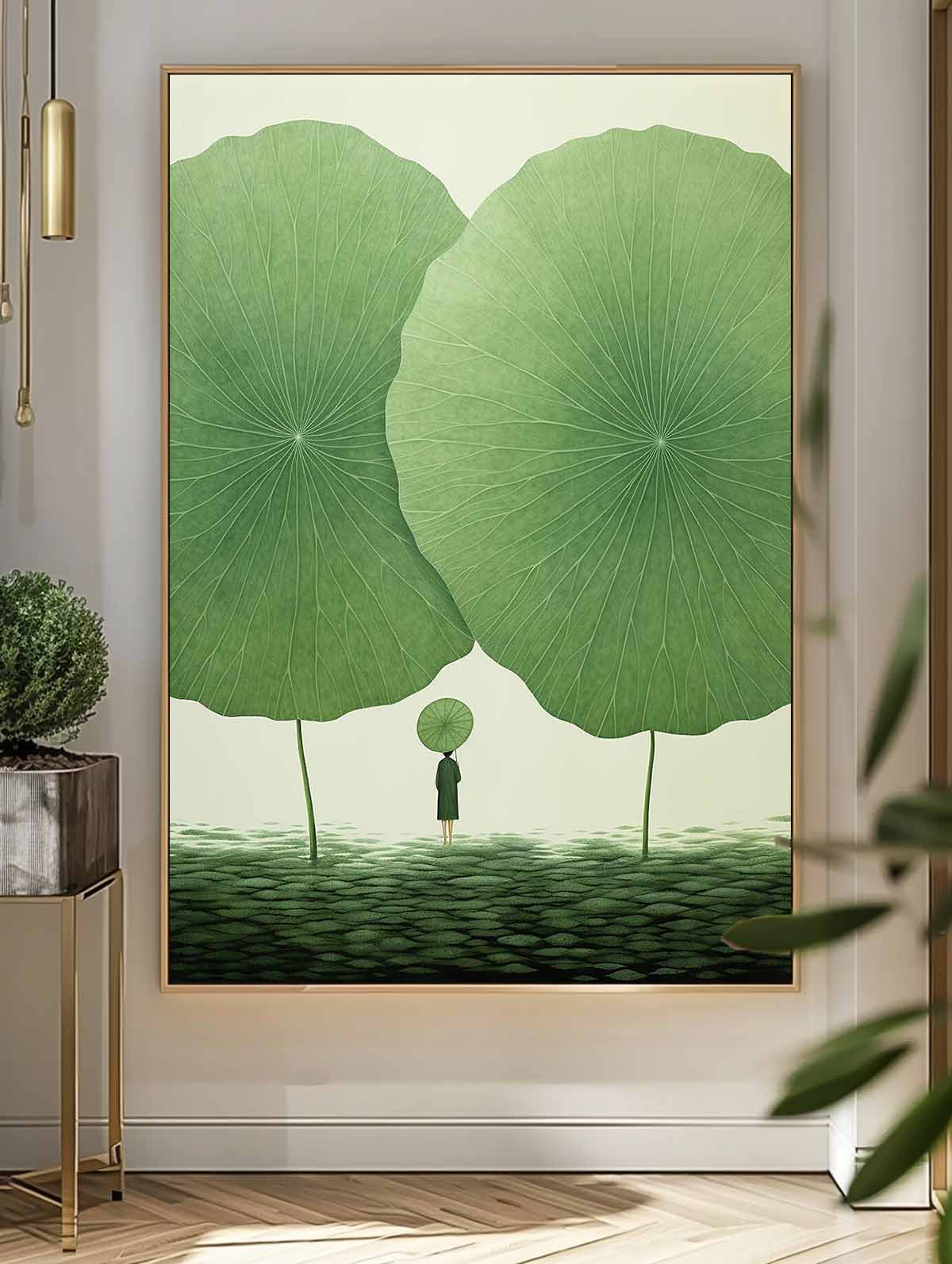 Wall Art Flower Oriental Serene Meditative