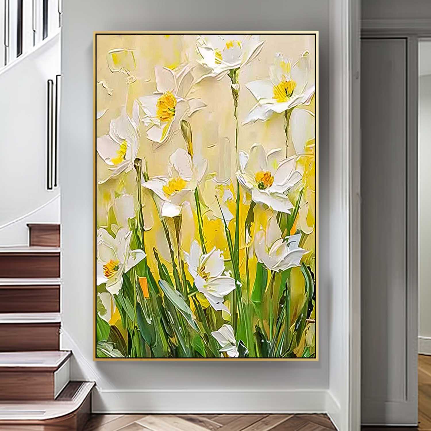 Wall Art Impressionist Flower Vibrant Cheerful