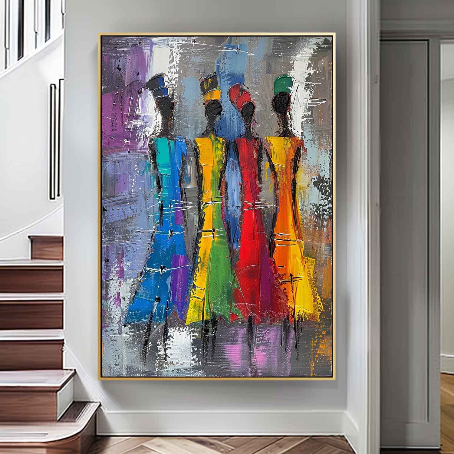 Wall Art People Modern Abstract Painterly