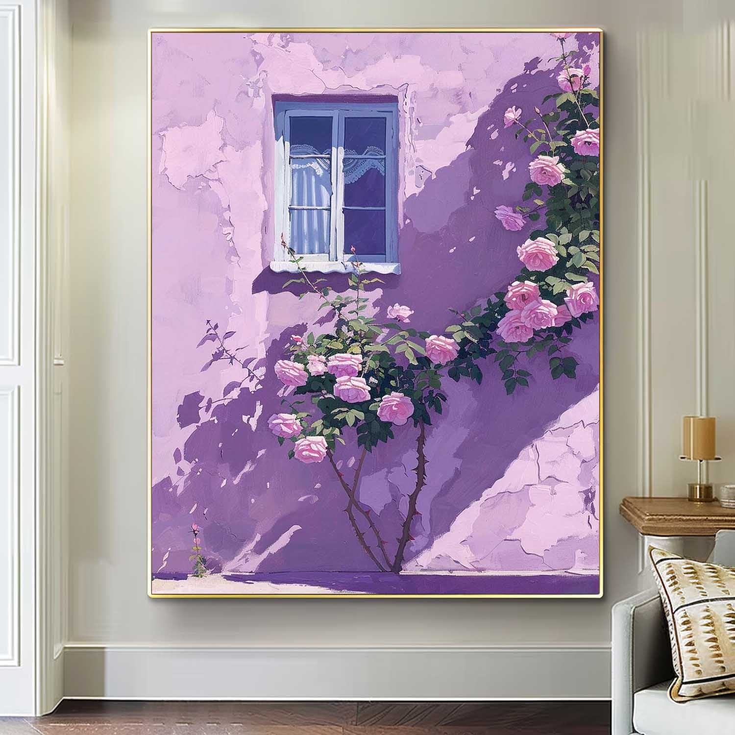 Wall Art Impasto Flower Bold Abstract Romantic