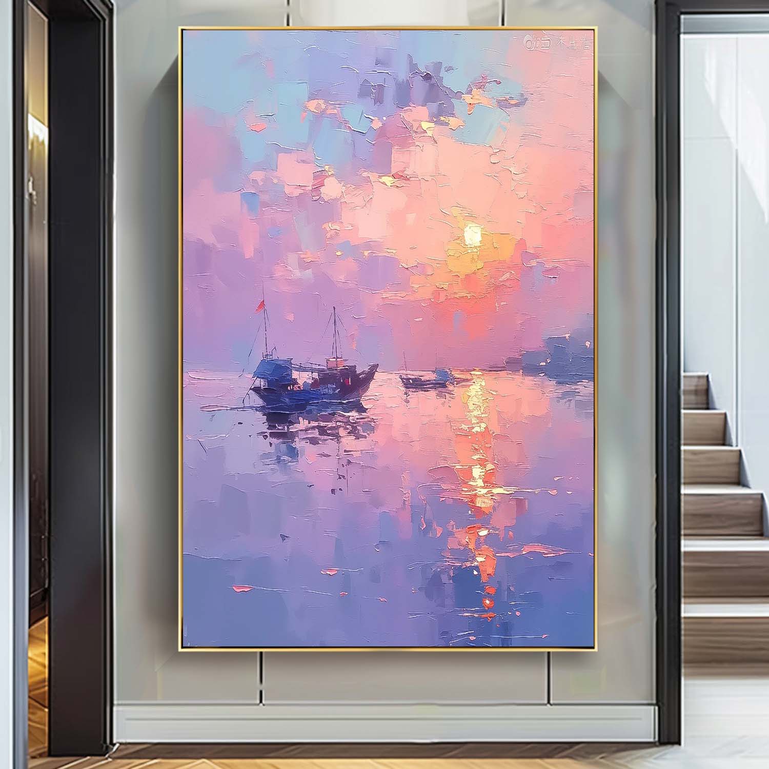 Wall Art Landscape Delicate Painterly Decor