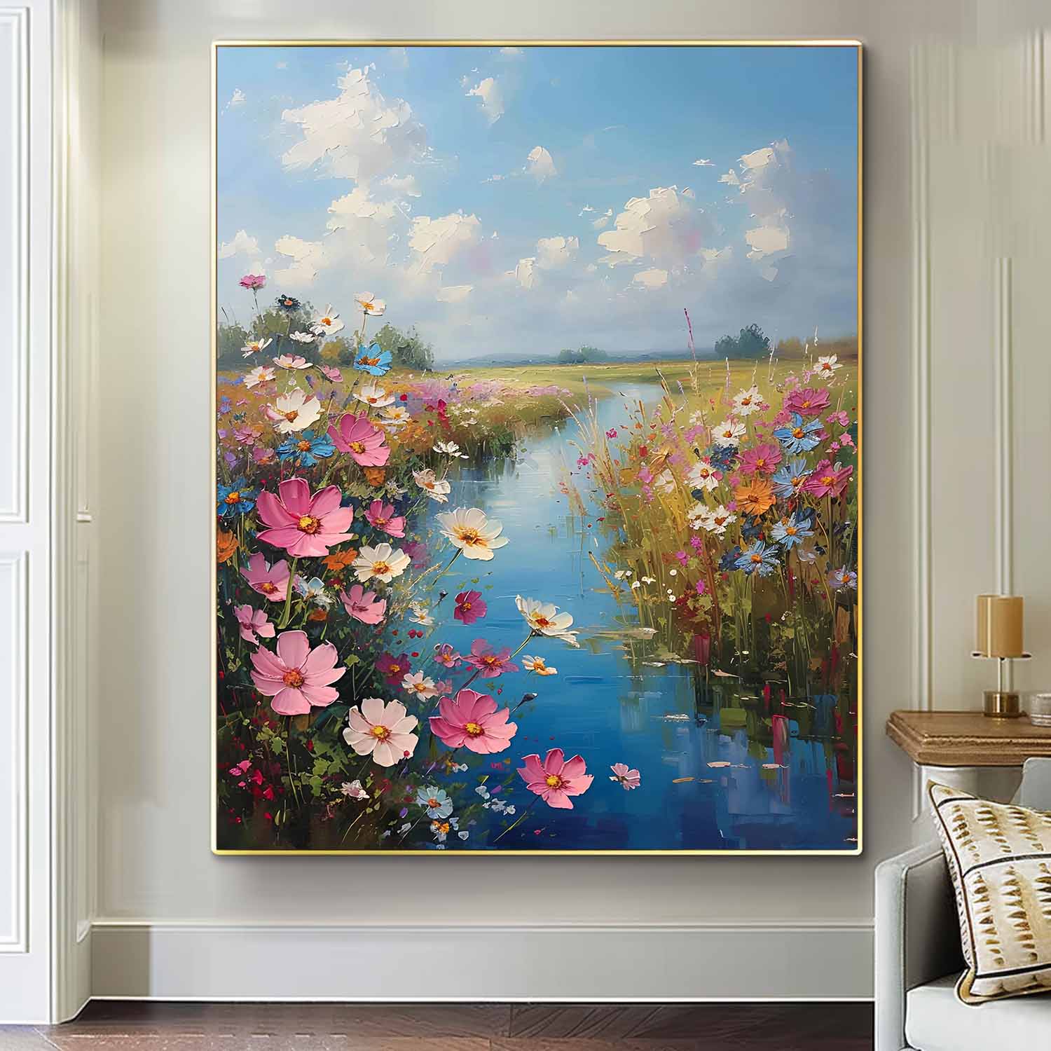 Wall Art Impasto Landscape Warm Rustic
