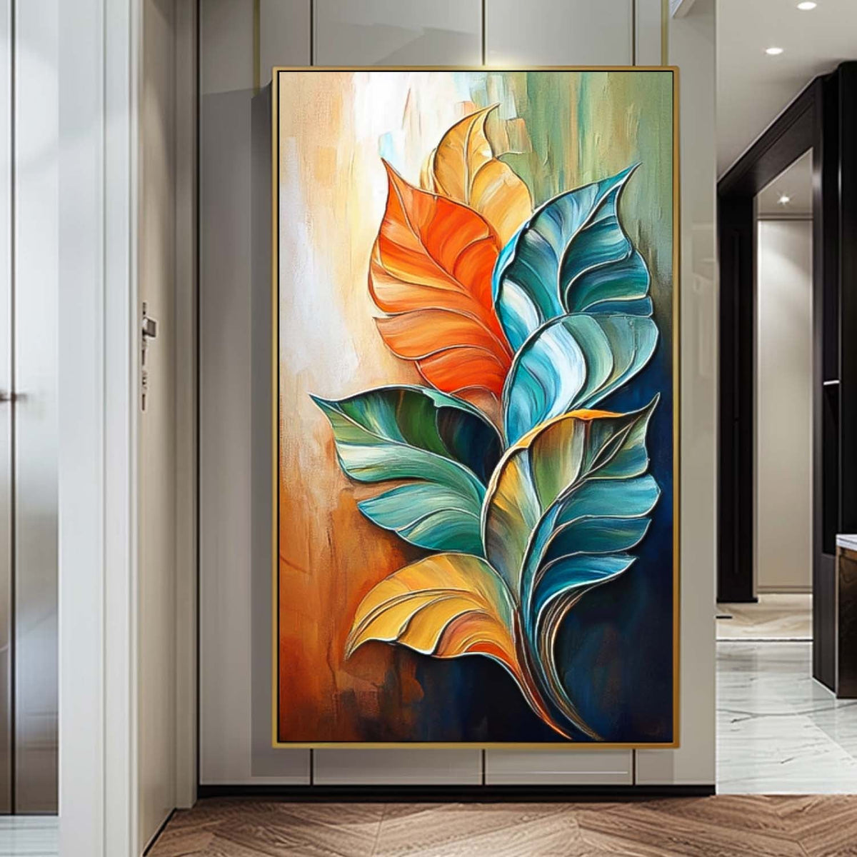 Wall Art Flower Vibrant Abstract Botanical Pop