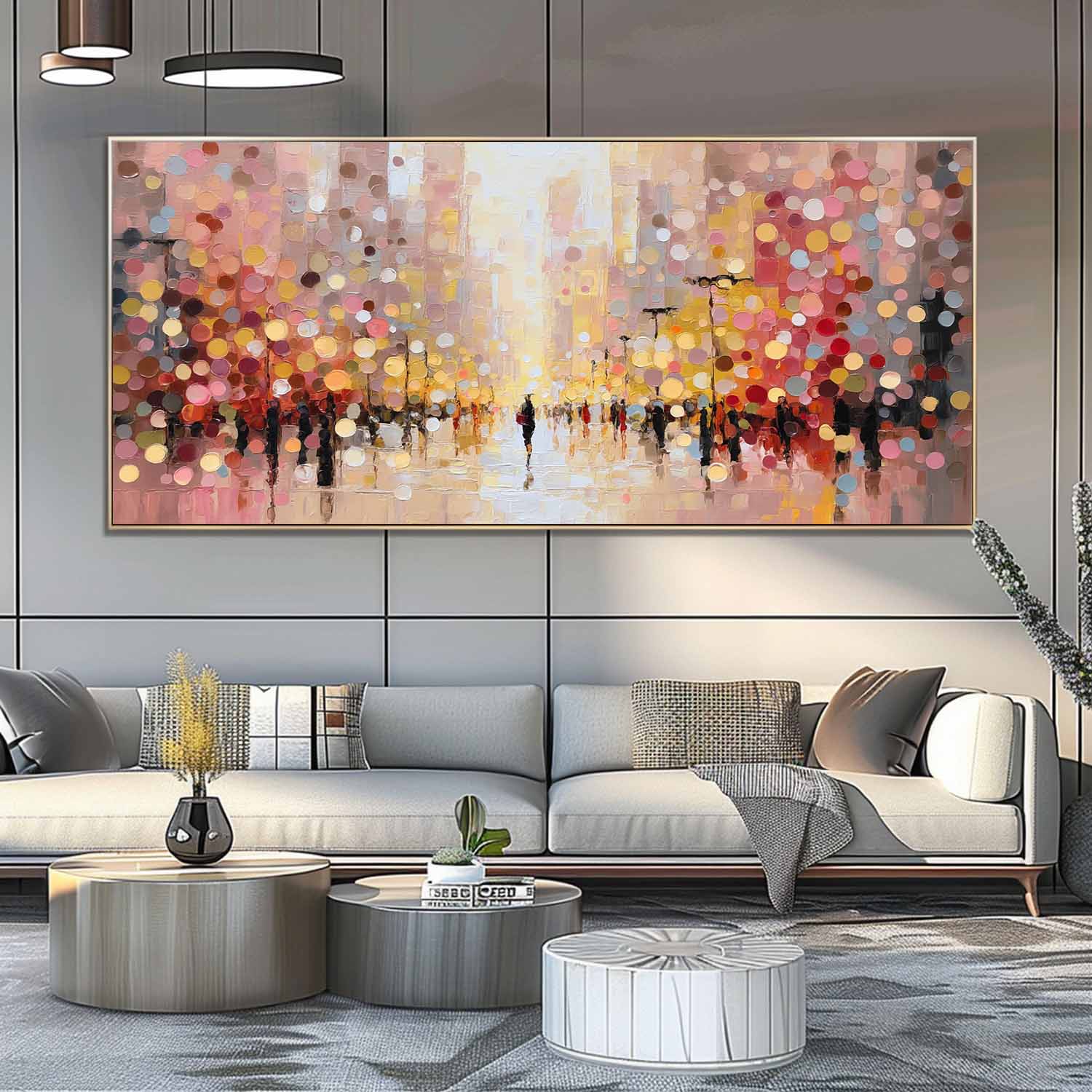 Wall Art People Dreamy Romantic Night City