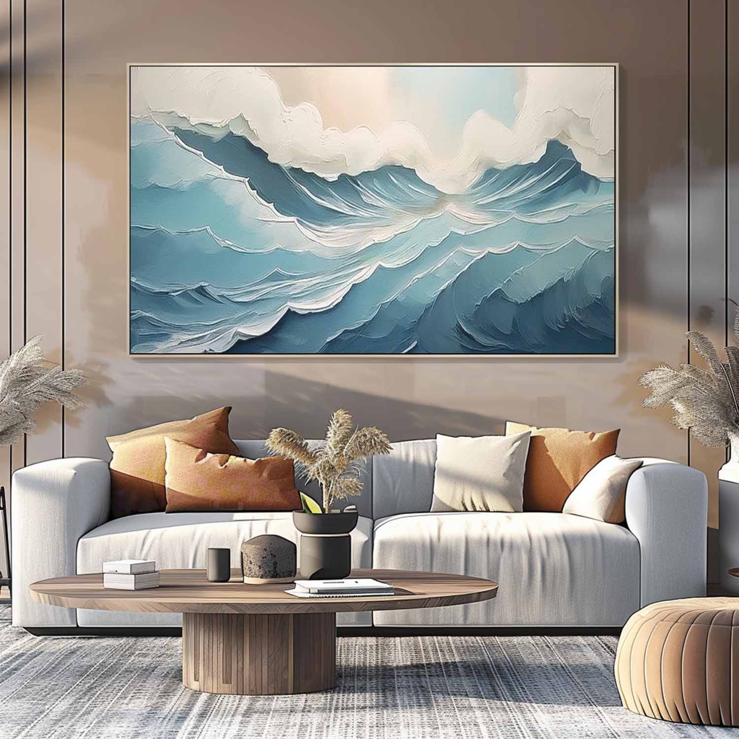 Wall Art Impasto Beach & Ocean Vibrant Painterly
