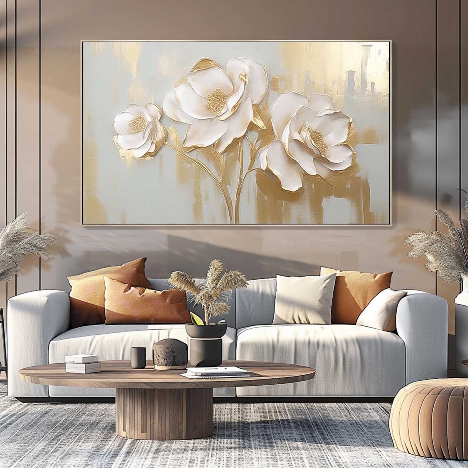 Wall Art Impasto Flower Dynamic Painterly
