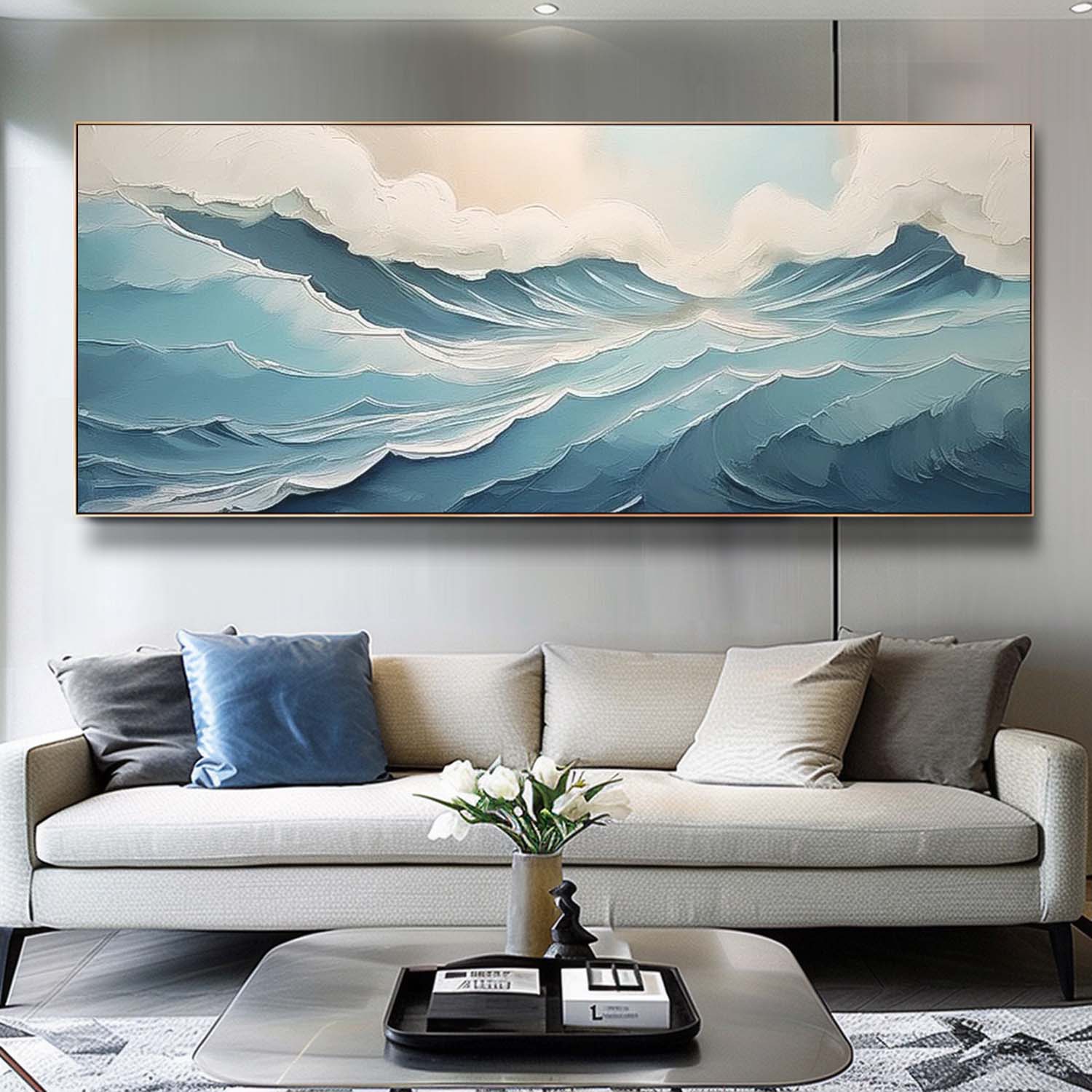 Wall Art Impasto Beach & Ocean Vibrant Painterly