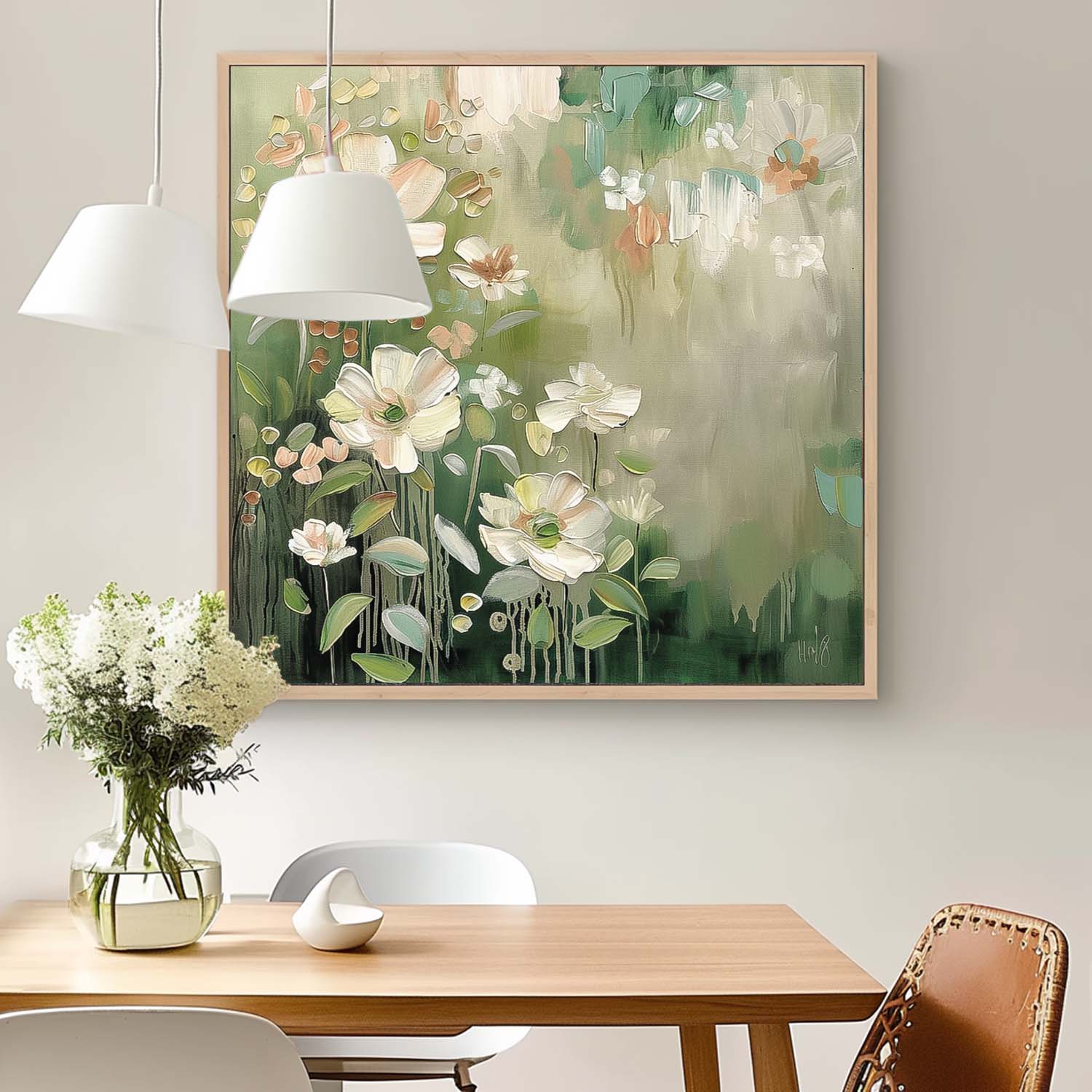 Wall Art Flower Impressionist Modern Abstract
