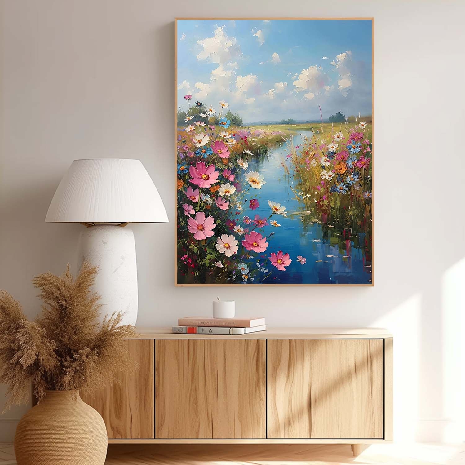 Wall Art Impasto Landscape Warm Rustic
