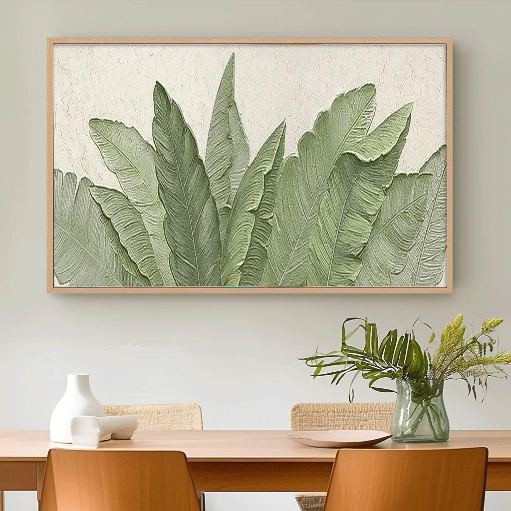Wall Art Flower Painterly Contemporary Design