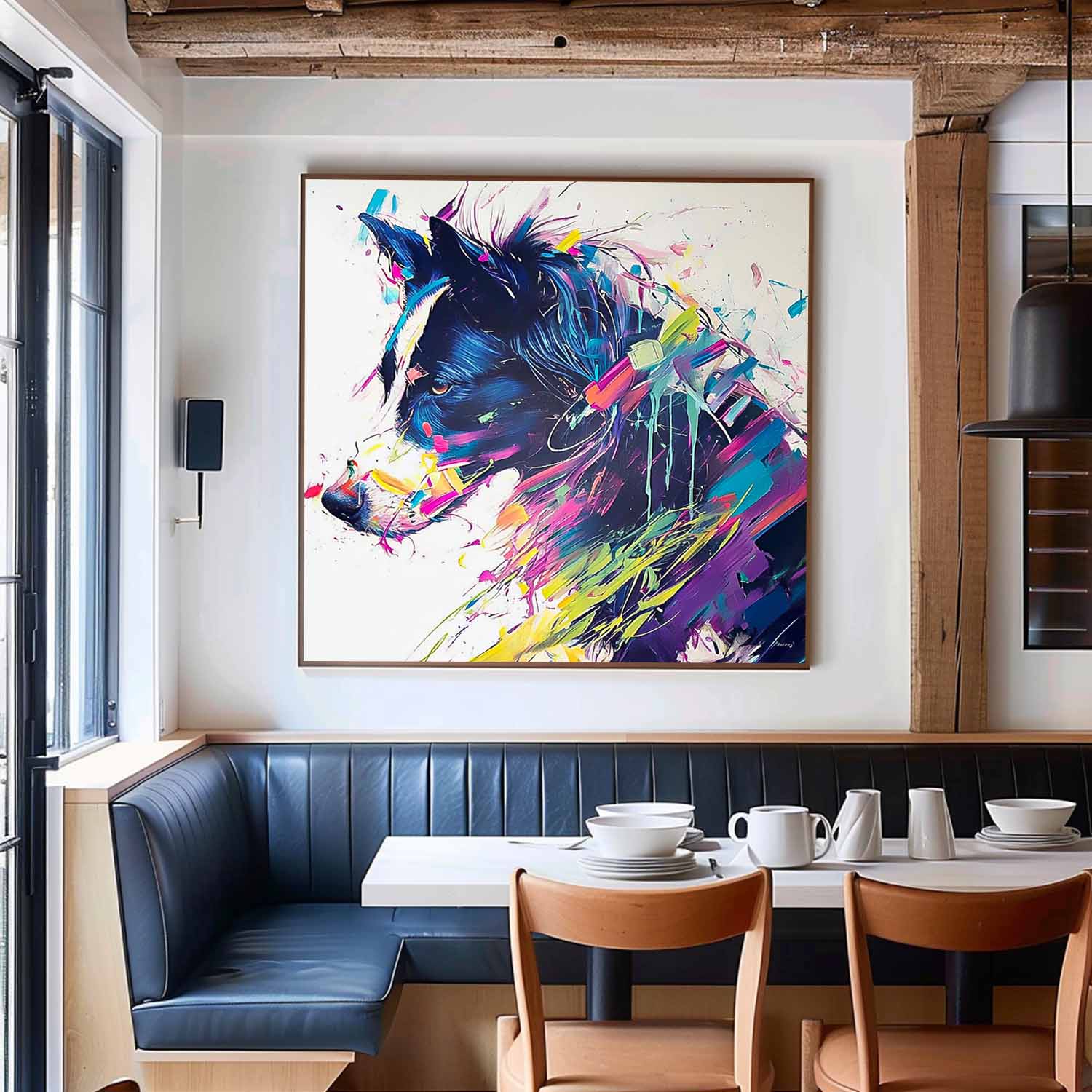 Wall Art Animal Dopamine Vibrant Playful Retro