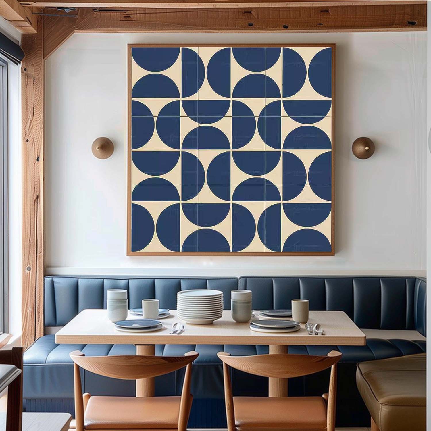 Wall Art Geometric Minimalist Square Modernist