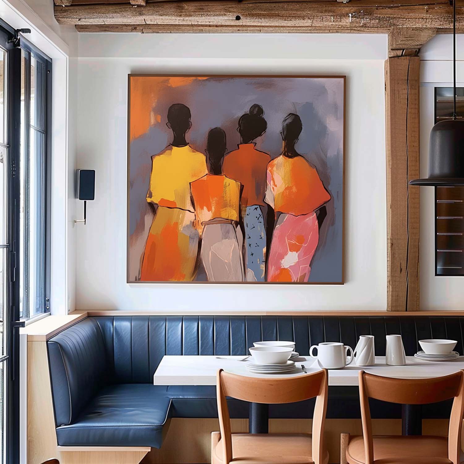 Wall Art People Modern Abstract Understated
