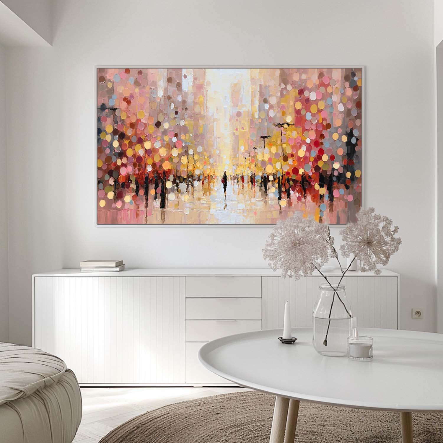 Wall Art People Dreamy Romantic Night City