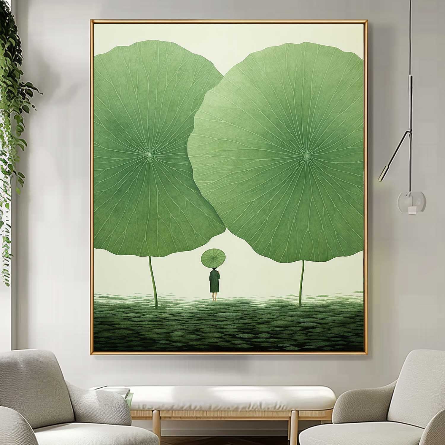 Wall Art Flower Oriental Serene Meditative