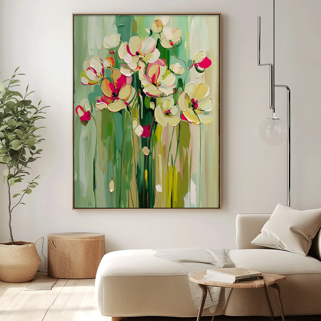 Wall Art Flower Still Life Lively Warm Pop