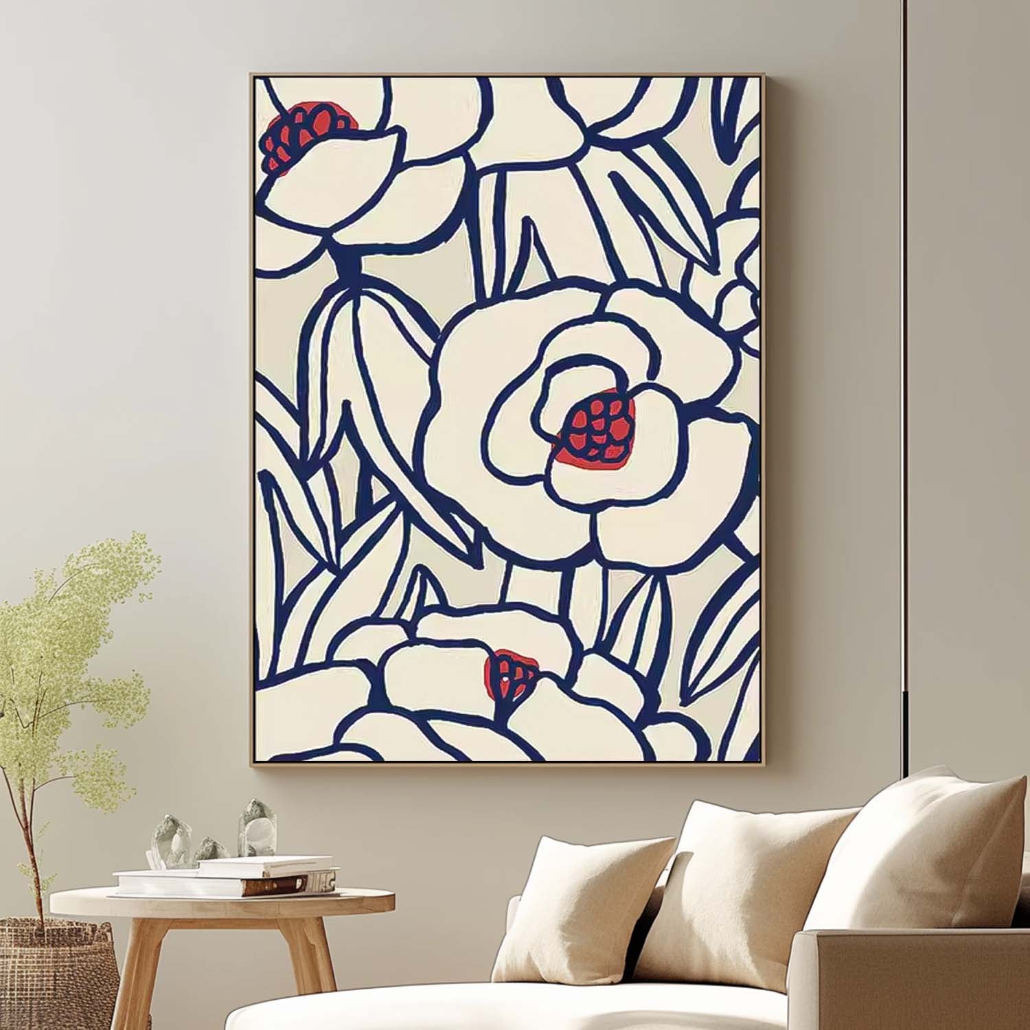 Wall Art Graphic Flower Bold Retro Artistic
