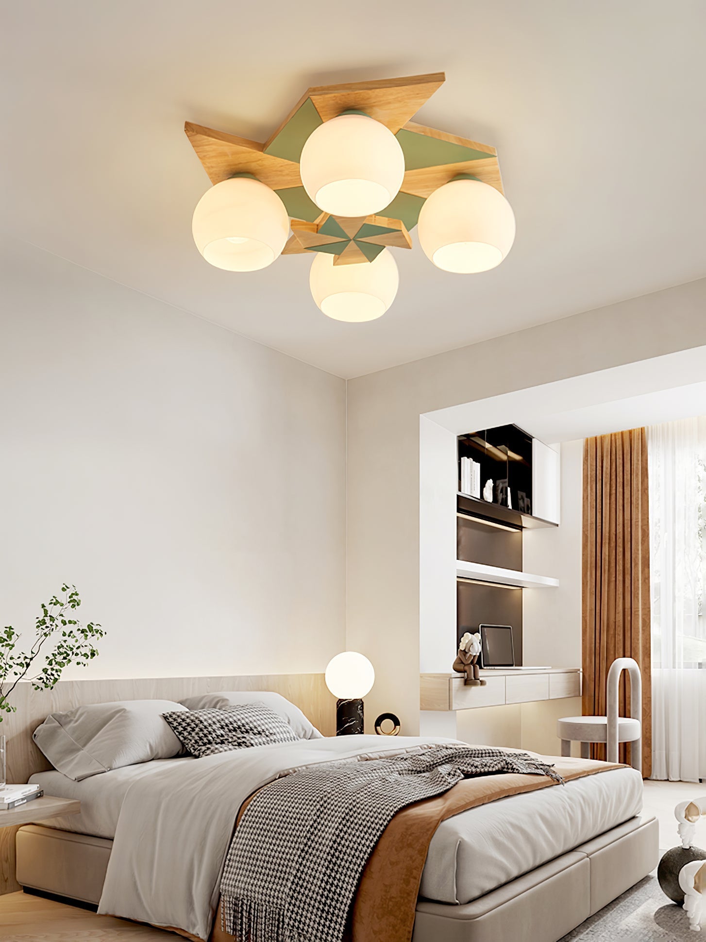 Ewooda Wooden Ceiling Lamp - Neutralighting