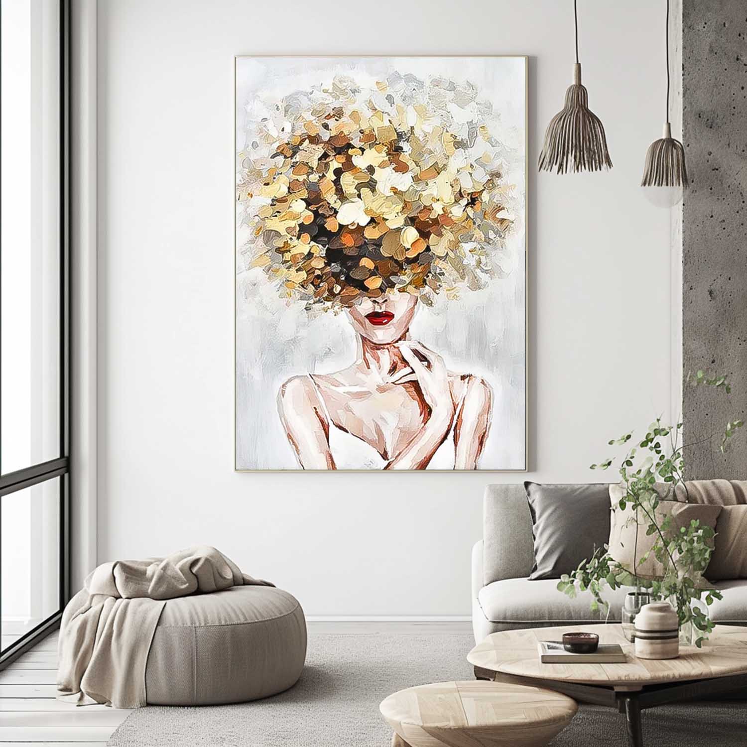 Wall Art Floral People Ethereal Serene