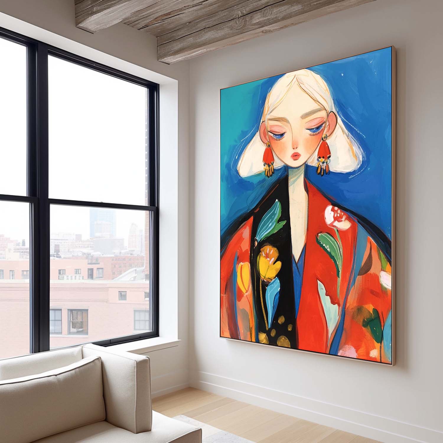 Wall Art Fashion People Painterly Modern Abstract
