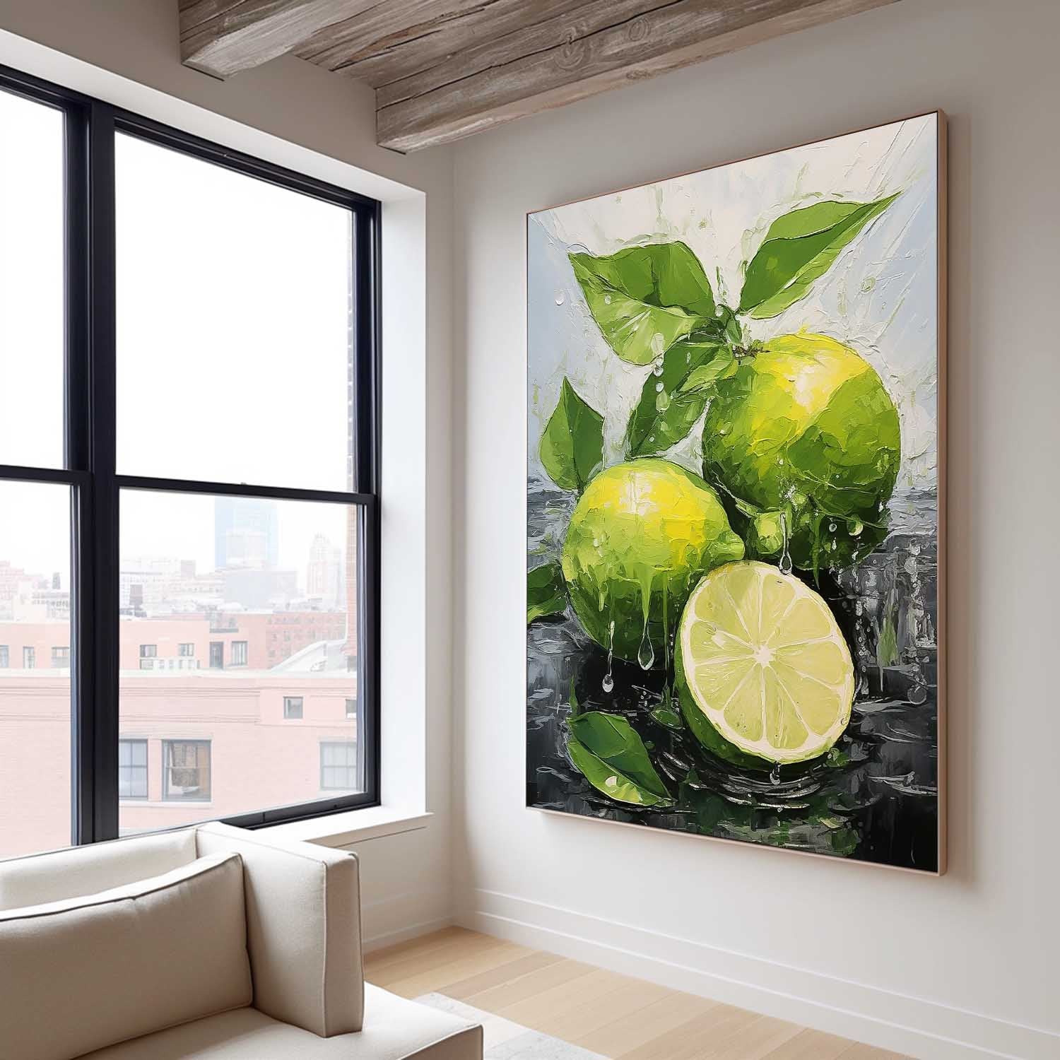 Textured Impressionist Citrus Canvas Art