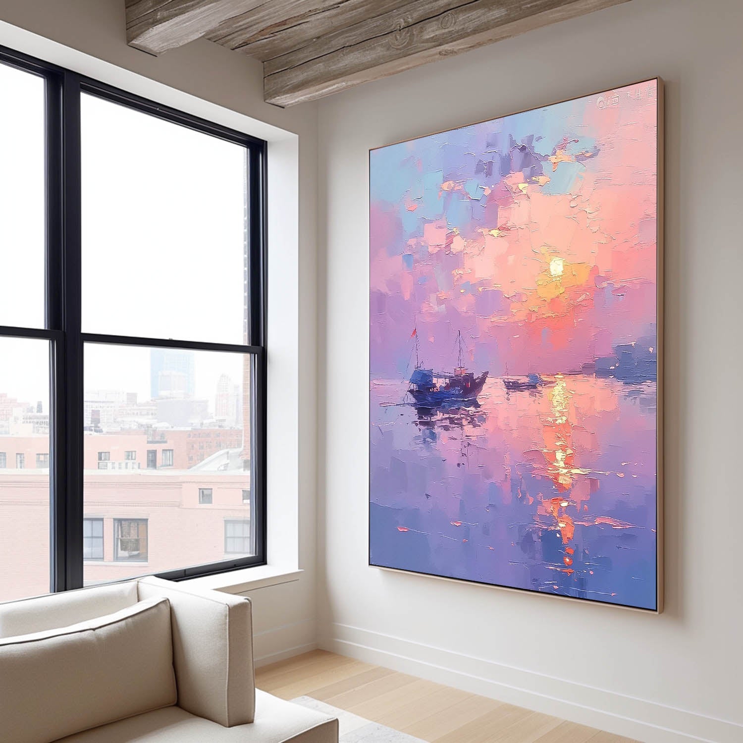 Wall Art Landscape Delicate Painterly Decor