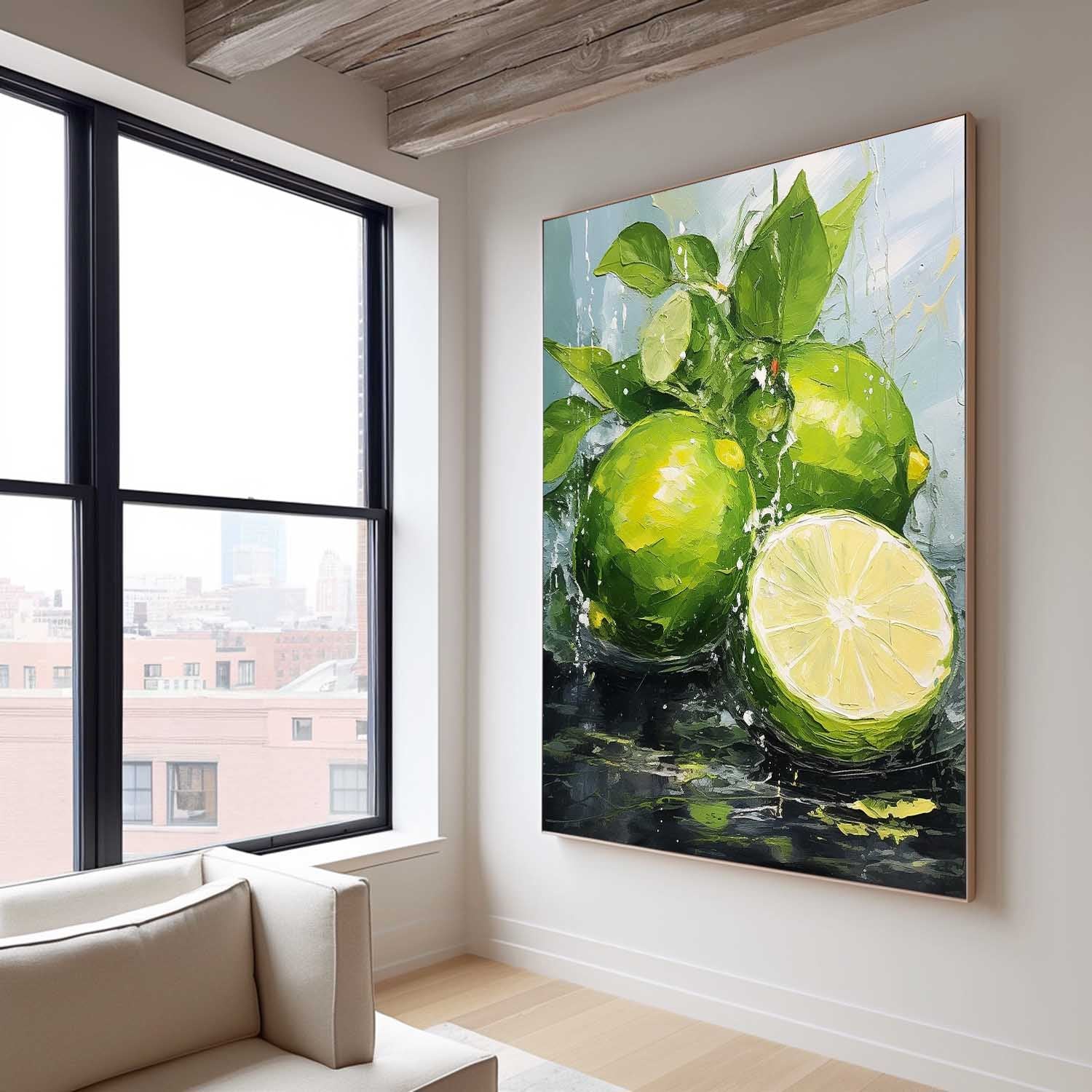 Abstract Canvas Art AB589 - Neutralighting
