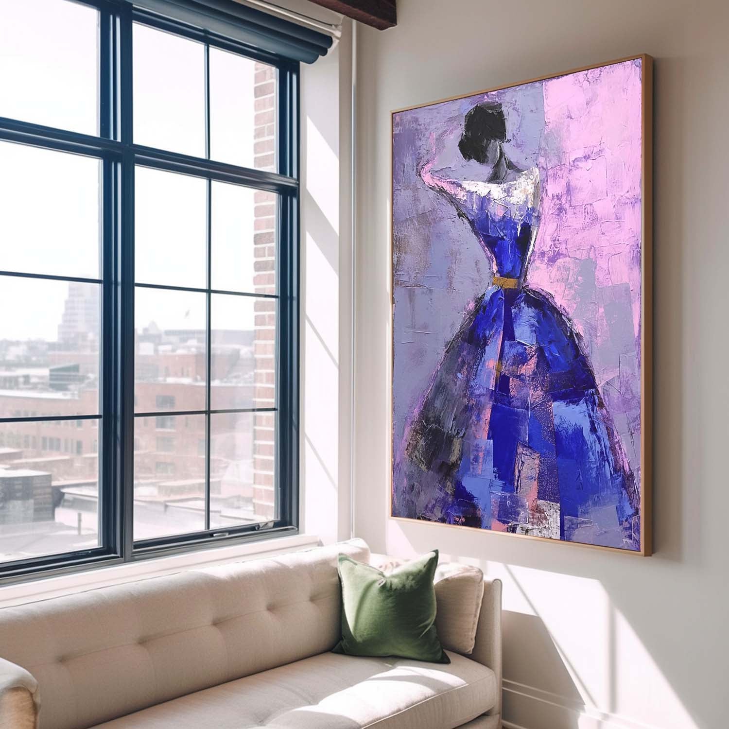 Wall Art Impasto People Sophisticated Mysterious