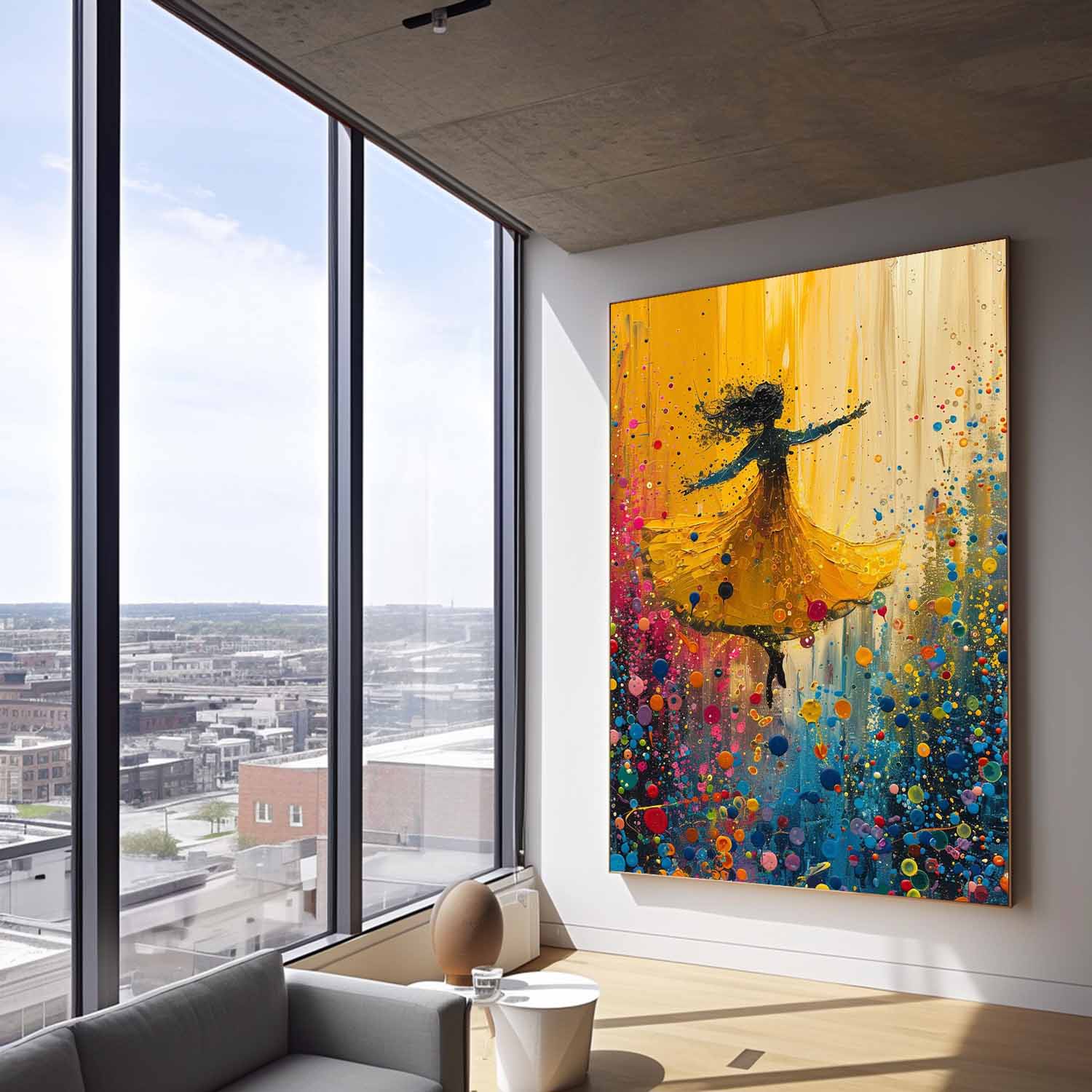 Wall Art Impasto Expressionist Figurative Dance