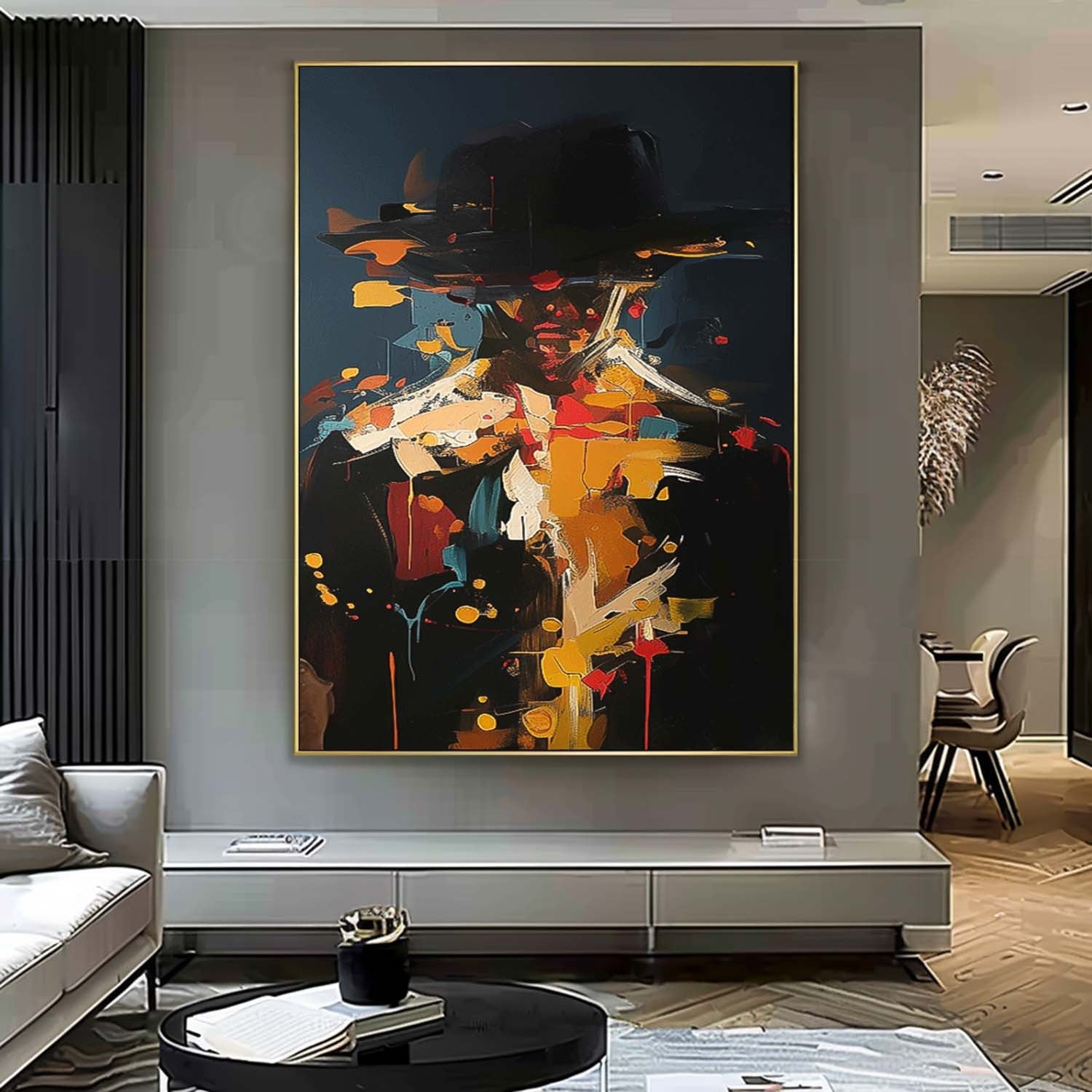 Wall Art People Painterly Fragmented Abstract
